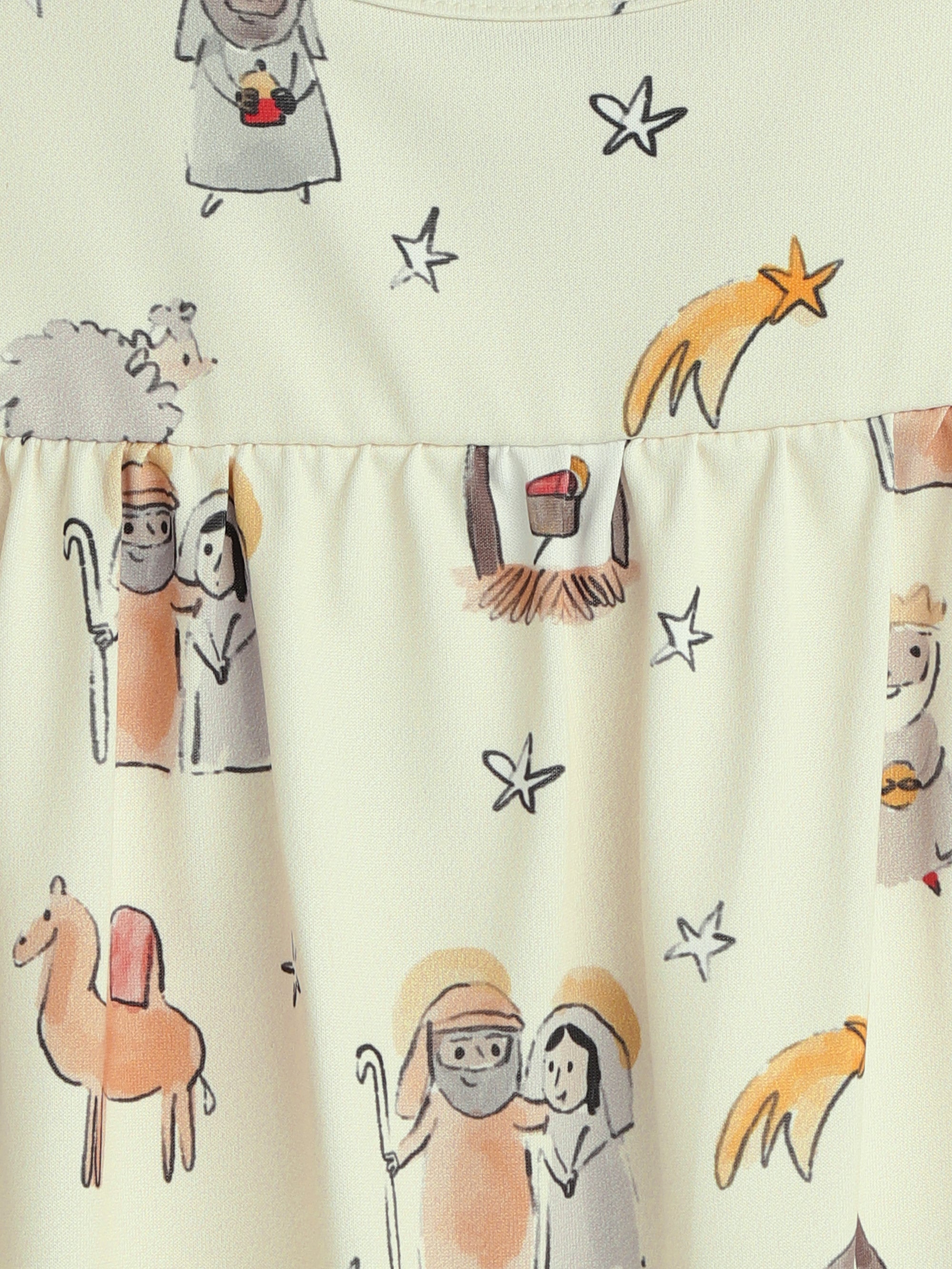 Away In A Manger Pj Girls Nightgown Polyester