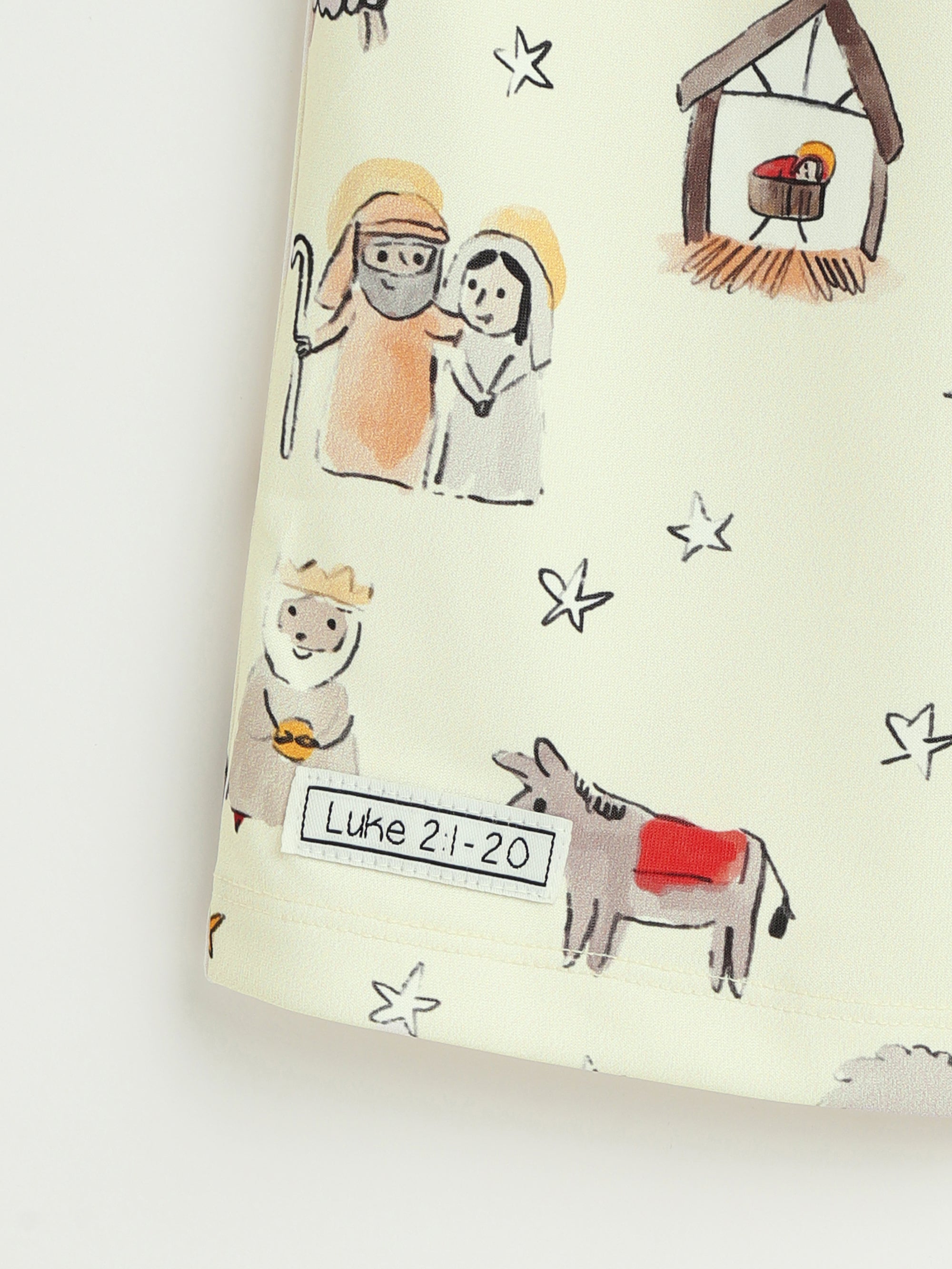 Away In A Manger Pj Girls Nightgown Polyester