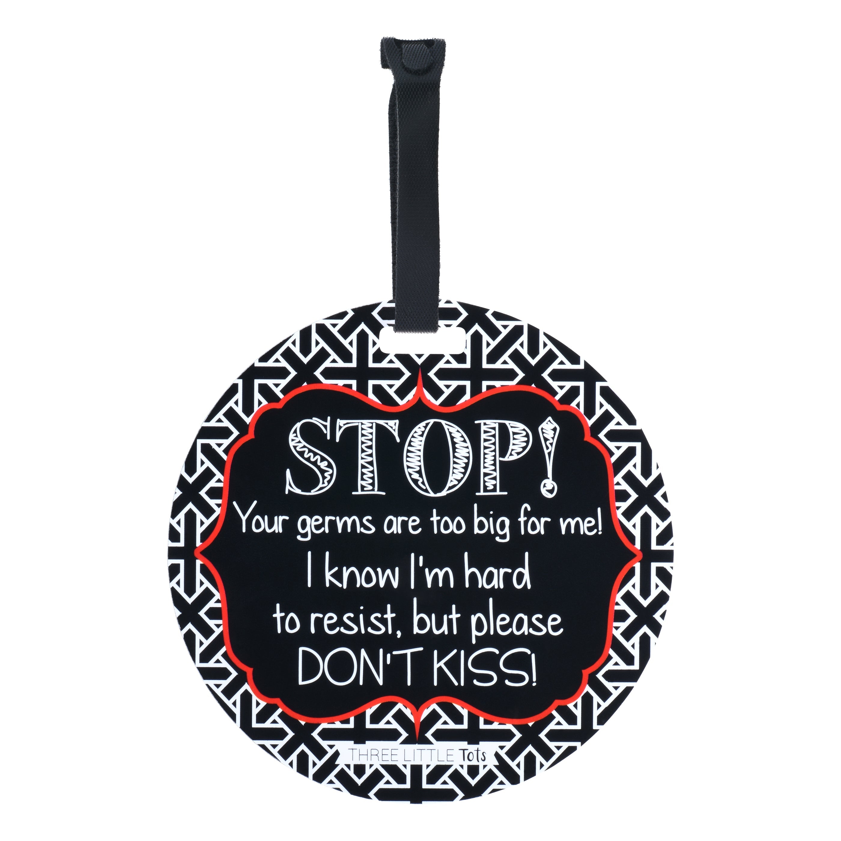 No Kissing A Newborn Car Seat And Stroller Tag