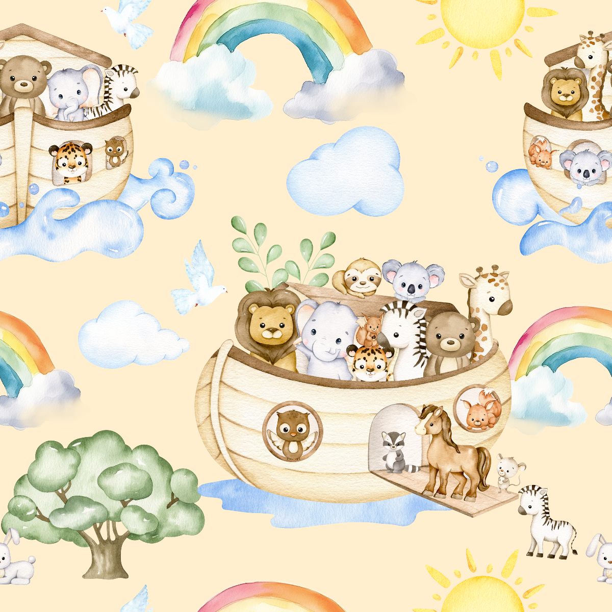 Noah's Ark Minky Baby Blanket