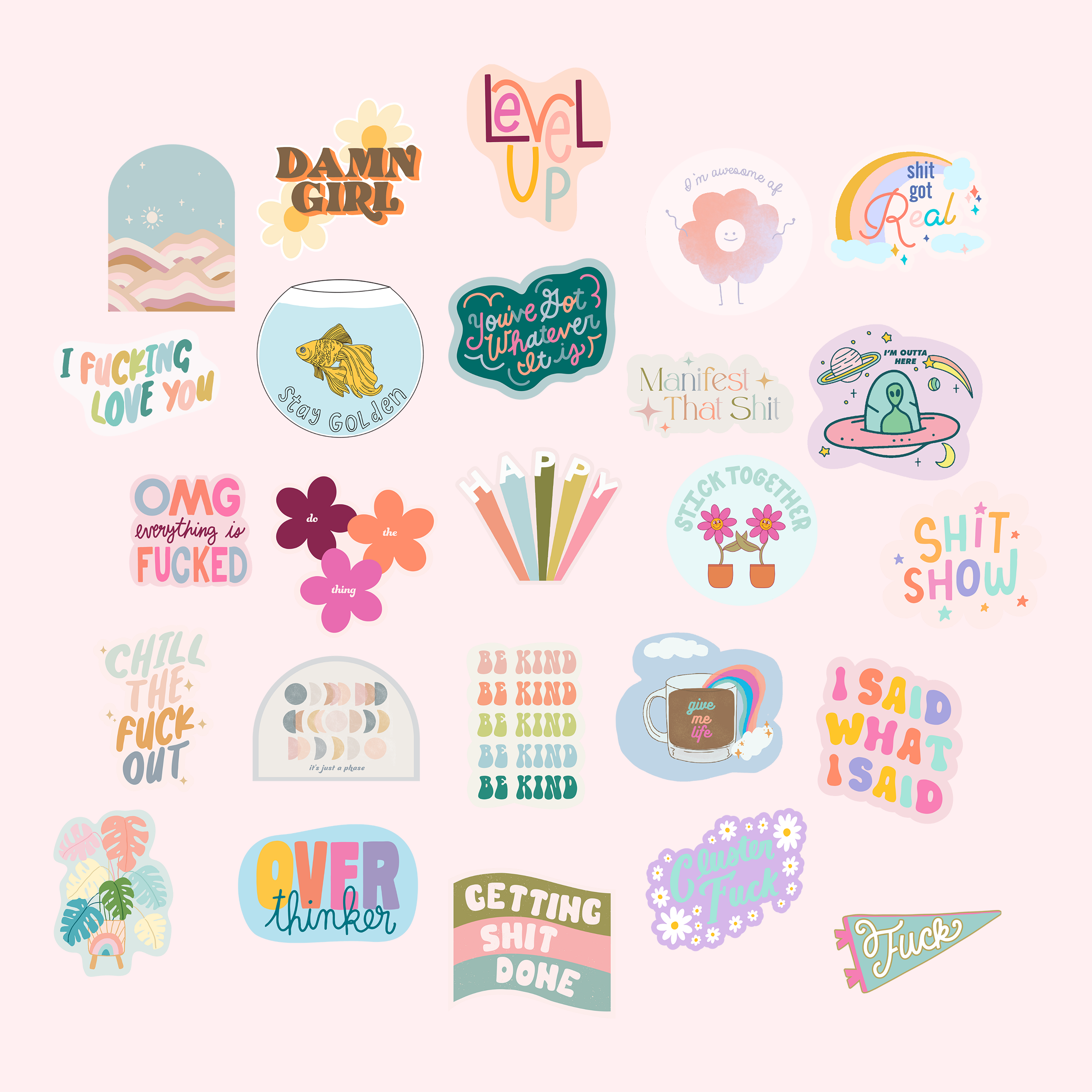 Non-packaged Individual Stickers