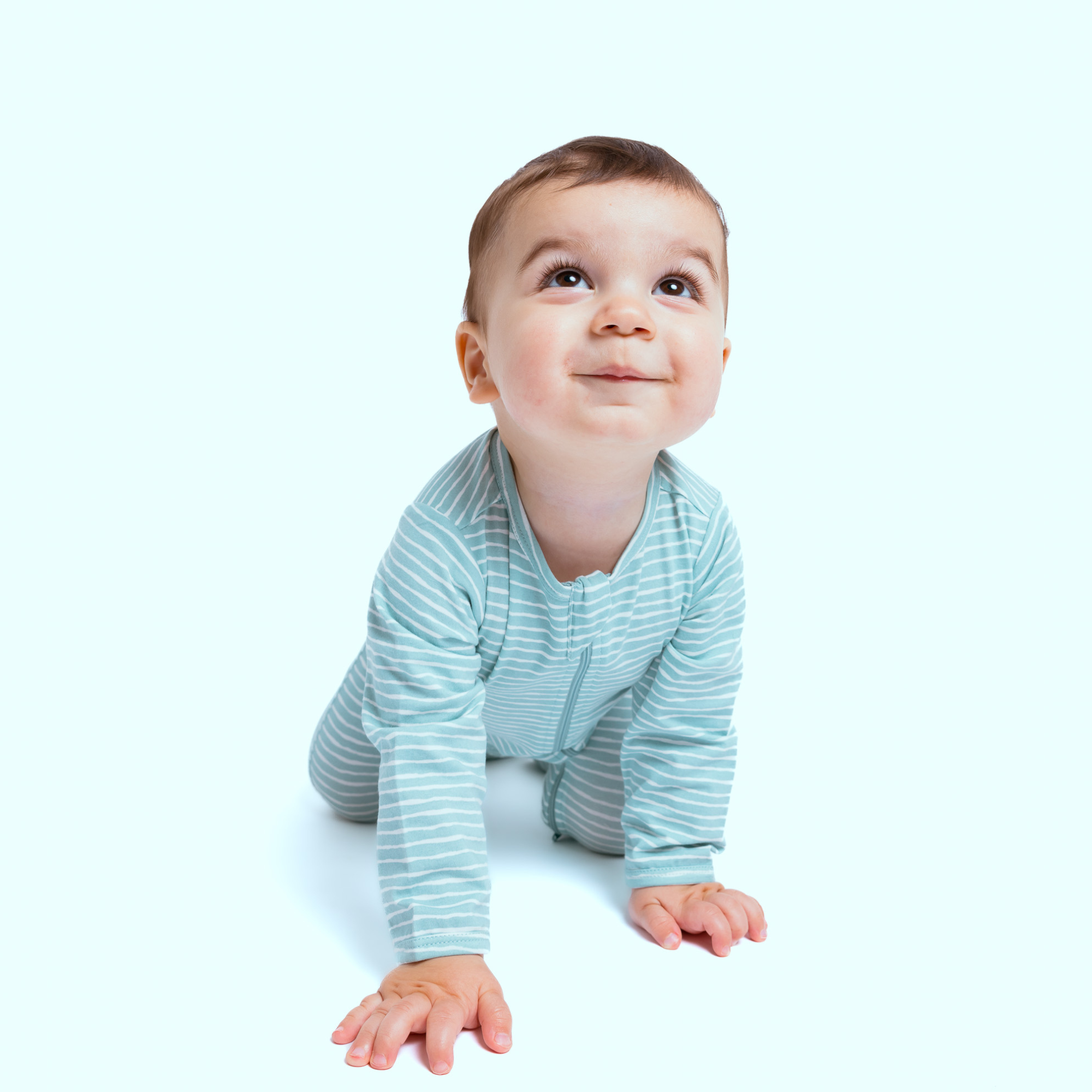 Green Stripes Organic Footie