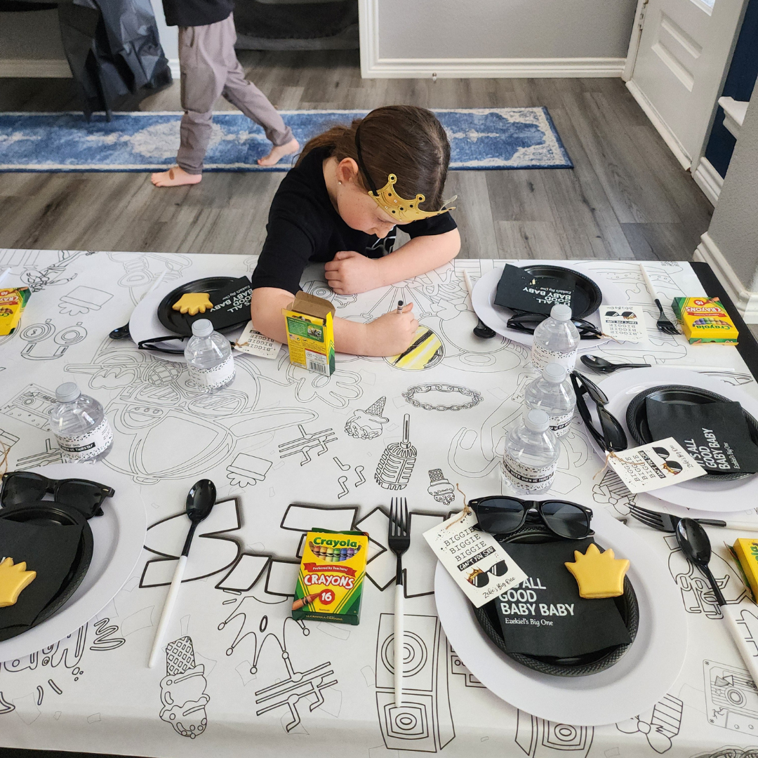 Hip Hop Party Coloring Tablecloth