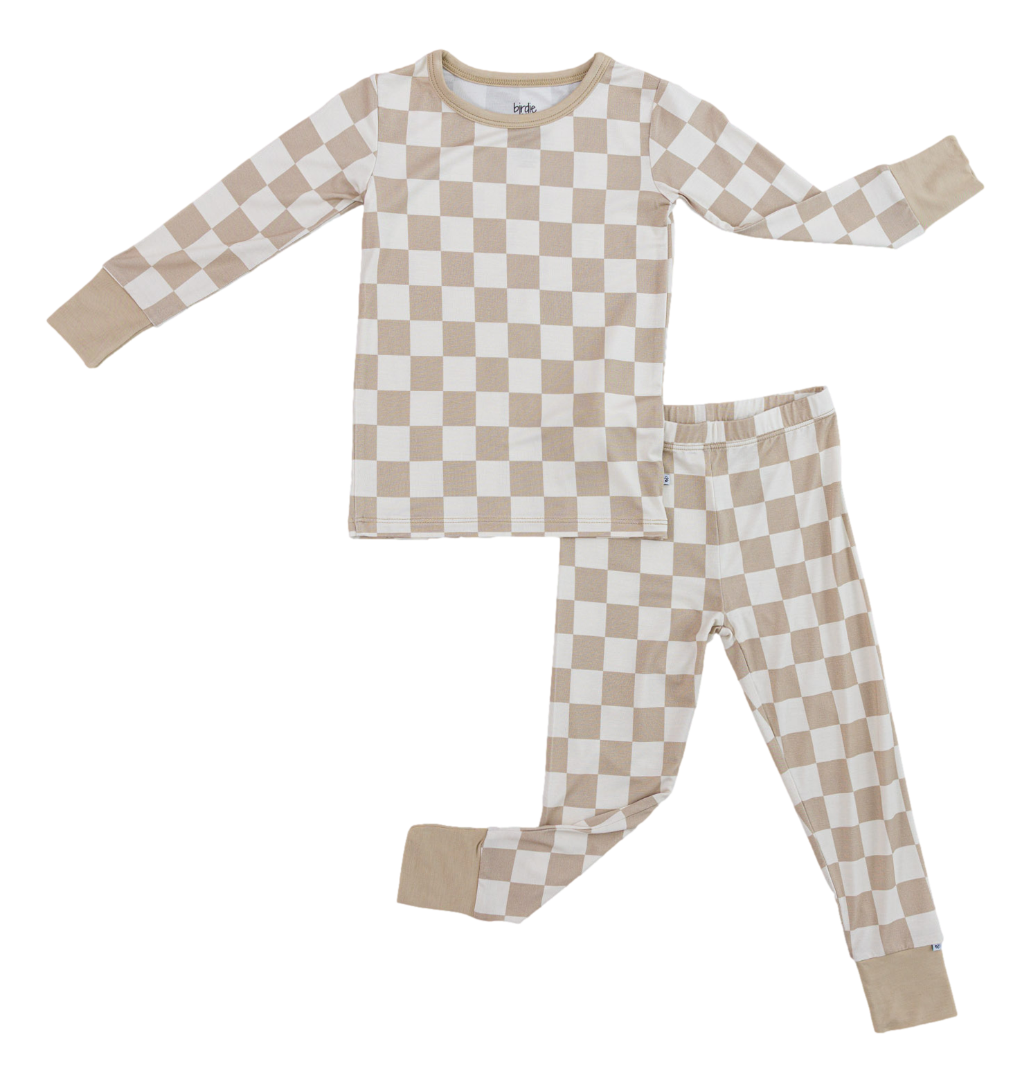 Oat Check 2-piece Pajamas