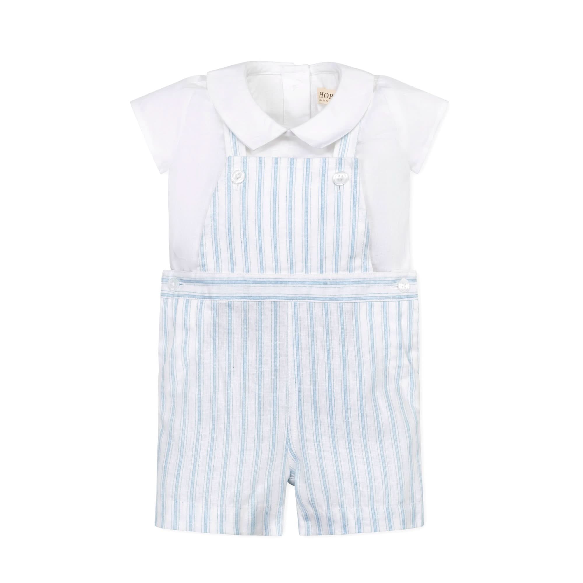 Linen Shortie Overall Set