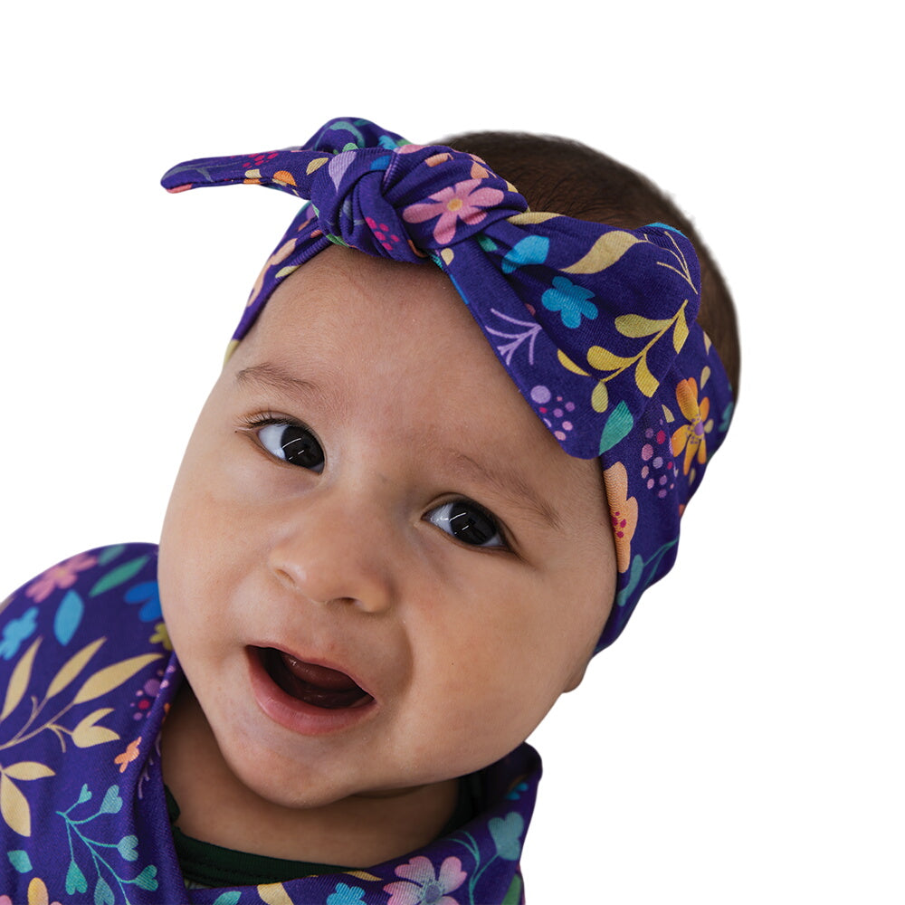 Orchid Gardens Bow Headband