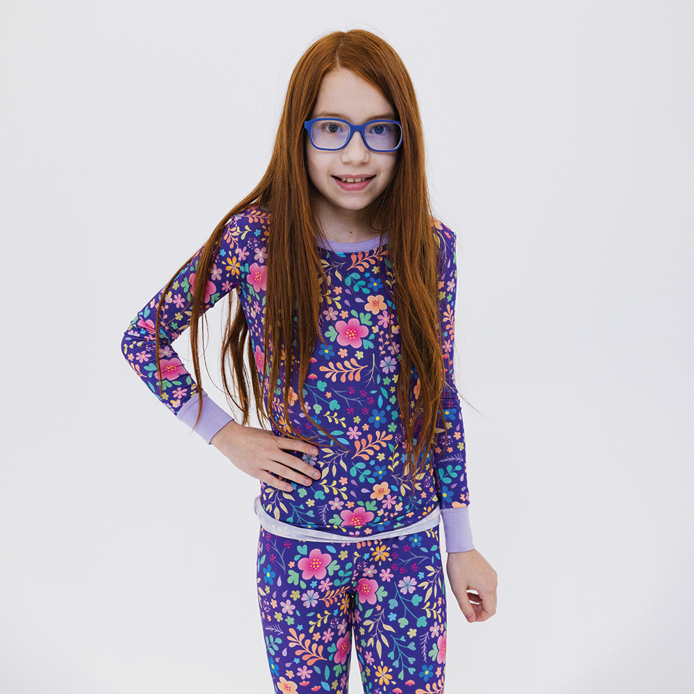 Orchid Gardens Long Sleeve Pajamas