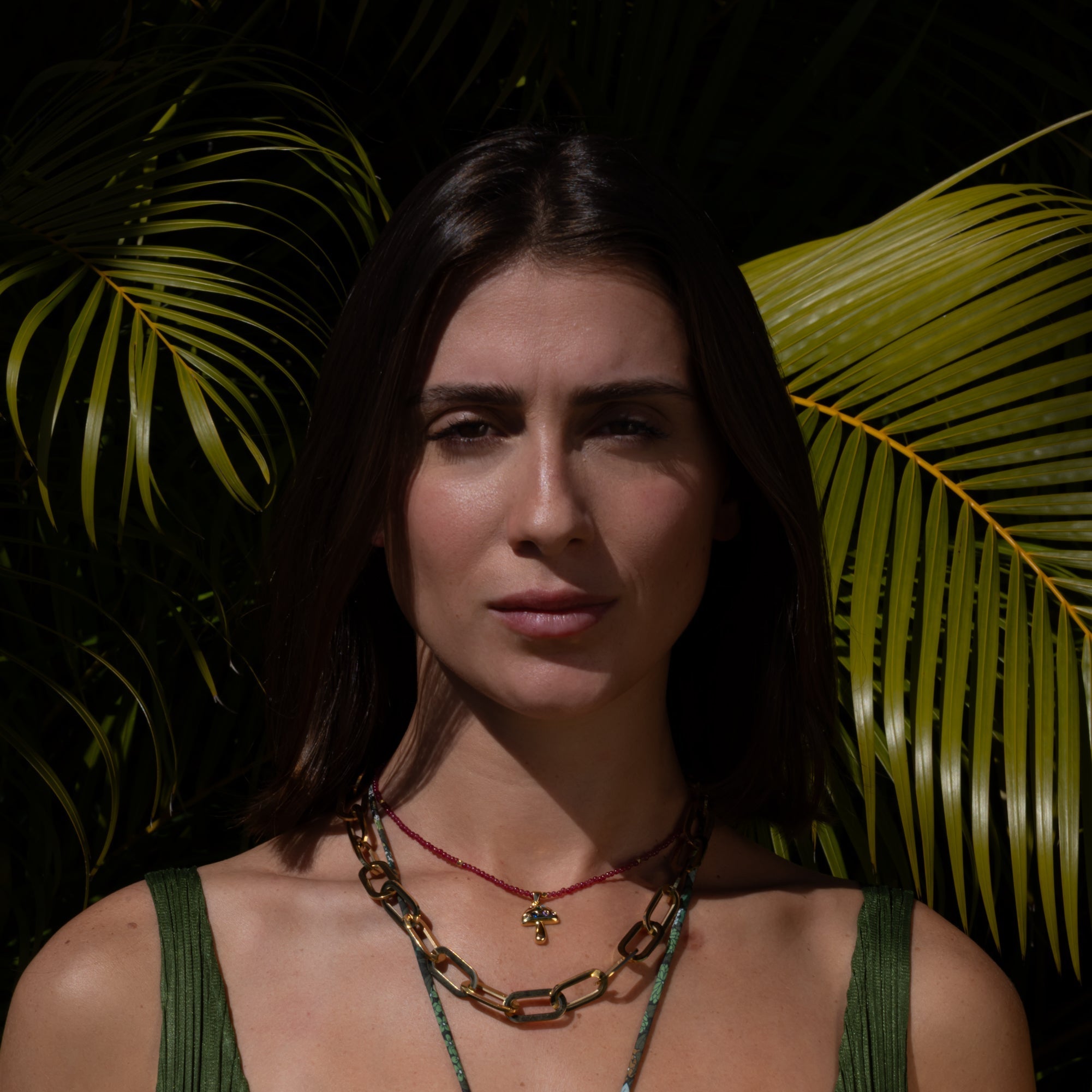 Mushroom Coral Necklace
