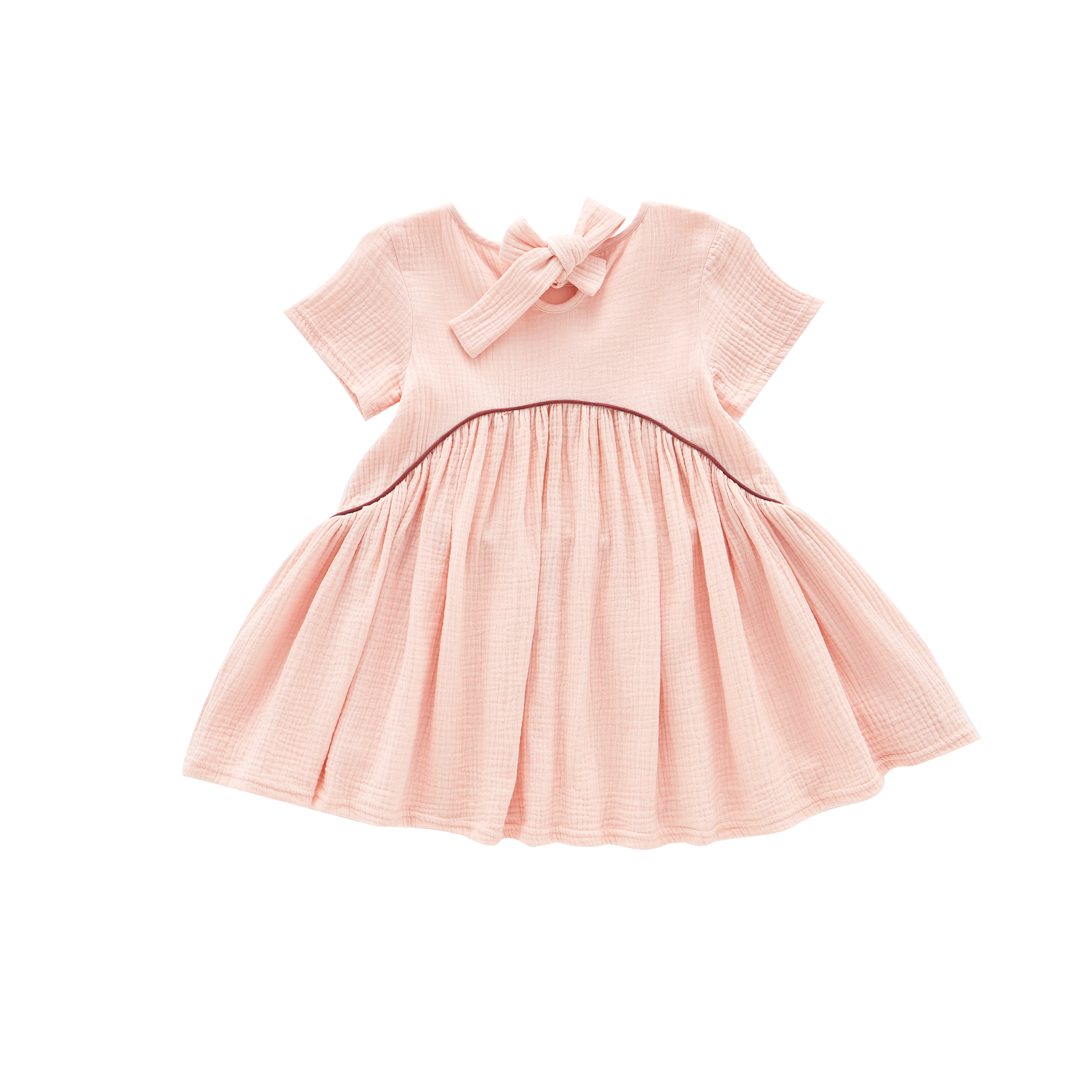 Girls Hi-low Drop Waist Dress | Pink