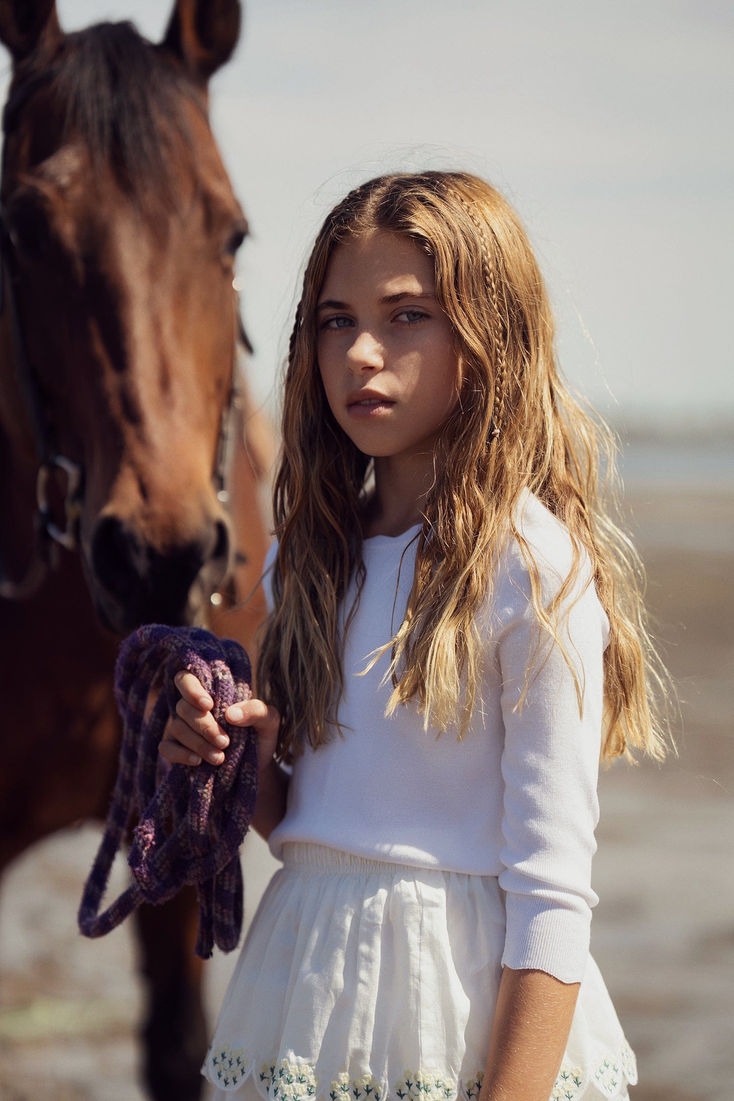 Gracie Knit Top - White