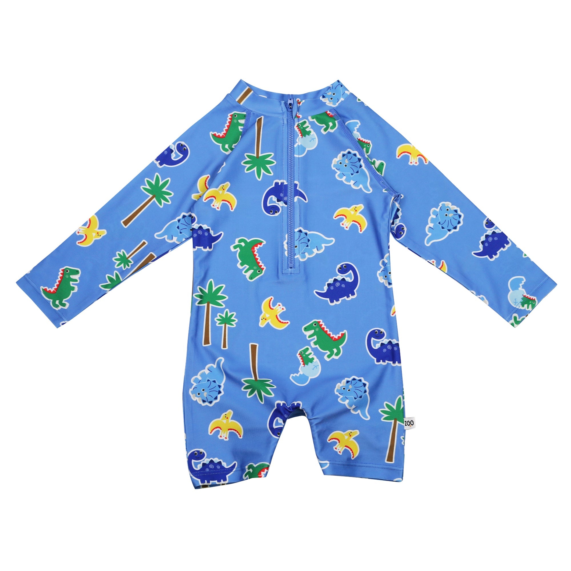 Baby/toddler Rash Guard One Piece Printed Swimsuit - Devin The Dino & Friends **pre-order (orders Will Ship In Full Early March '25)**