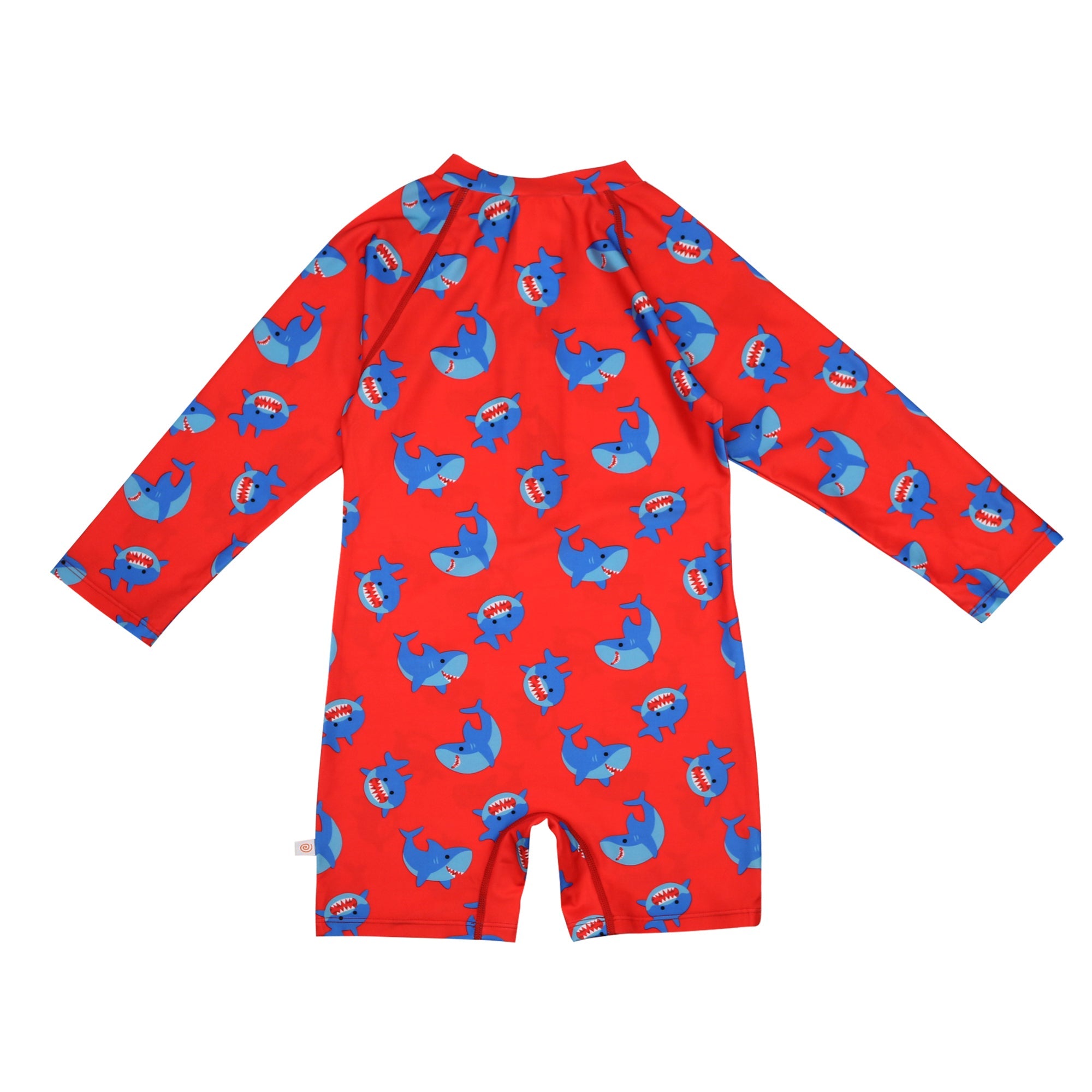 Baby/toddler Rash Guard One Piece Printed Swimsuit - Sherman The Shark **pre-order (orders Will Ship In Full Early March '25)**