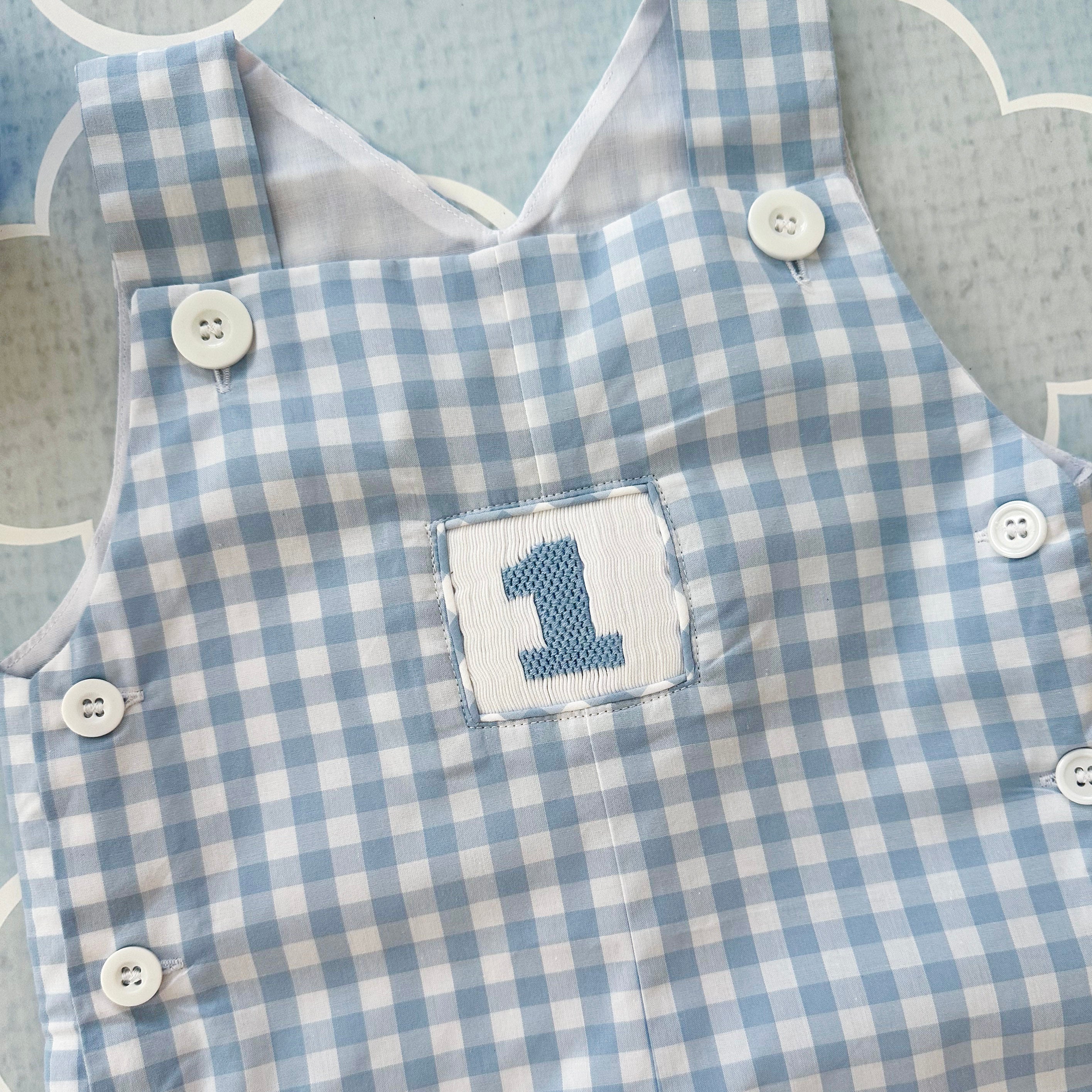 Boys Smocked First Birthday Jon Jon