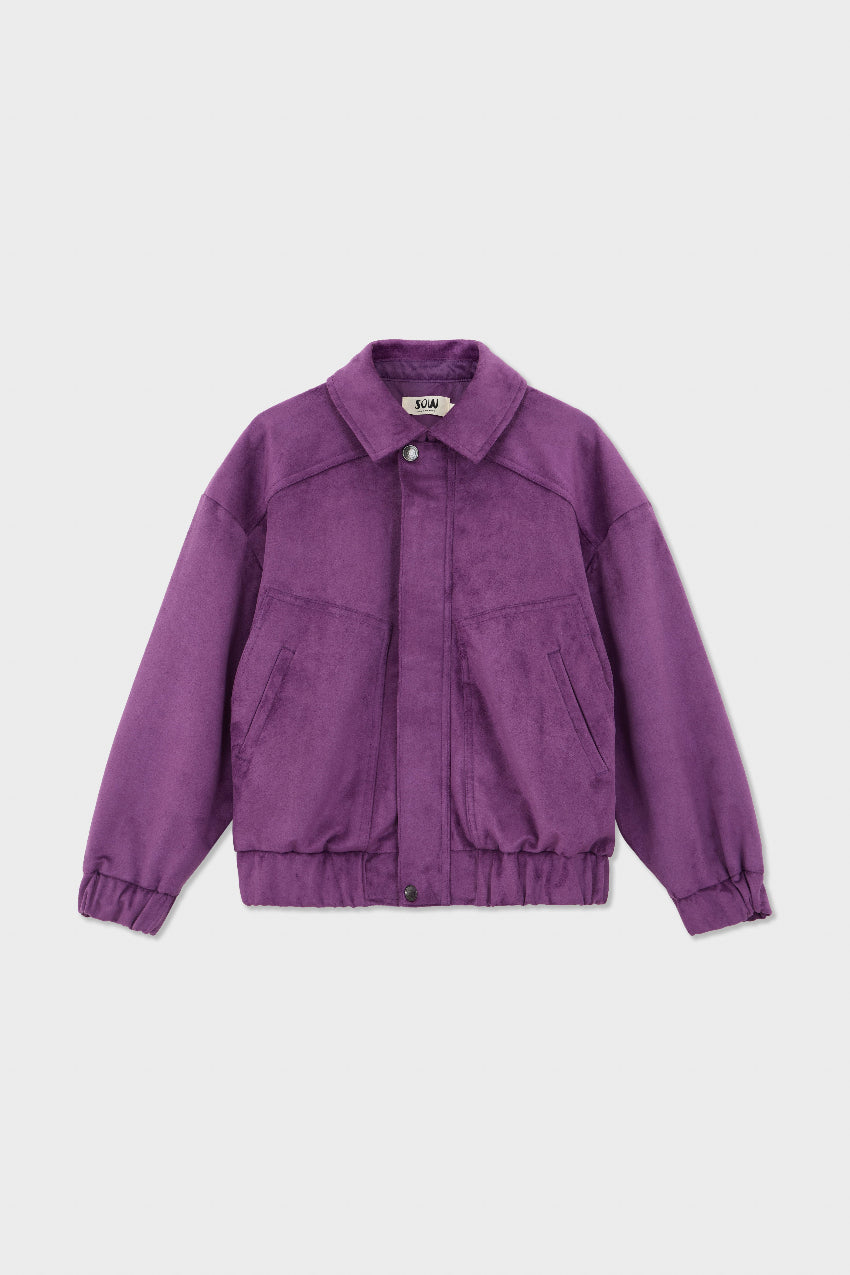 Oversized Faux Suede Jacket