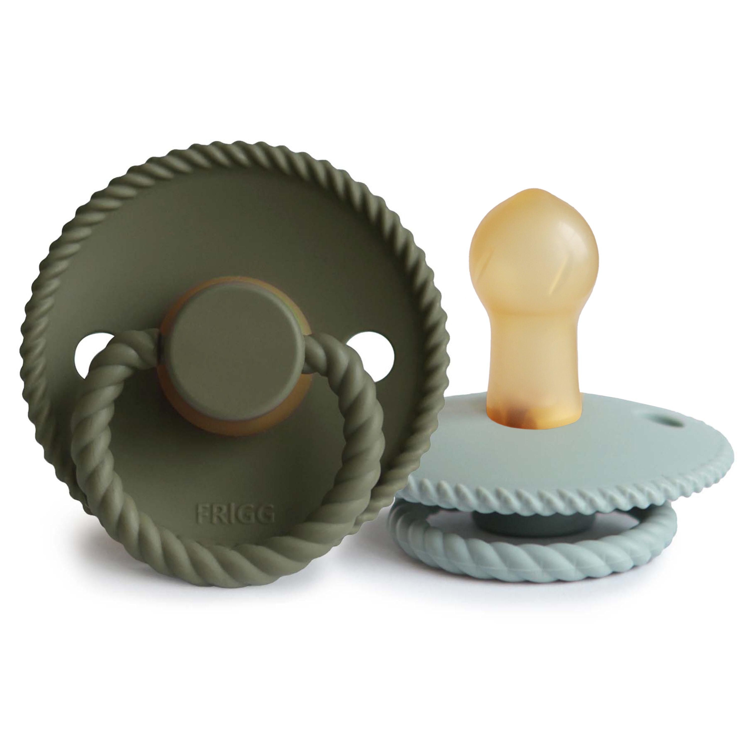 Frigg Rope Natural Rubber Pacifier 2-pack