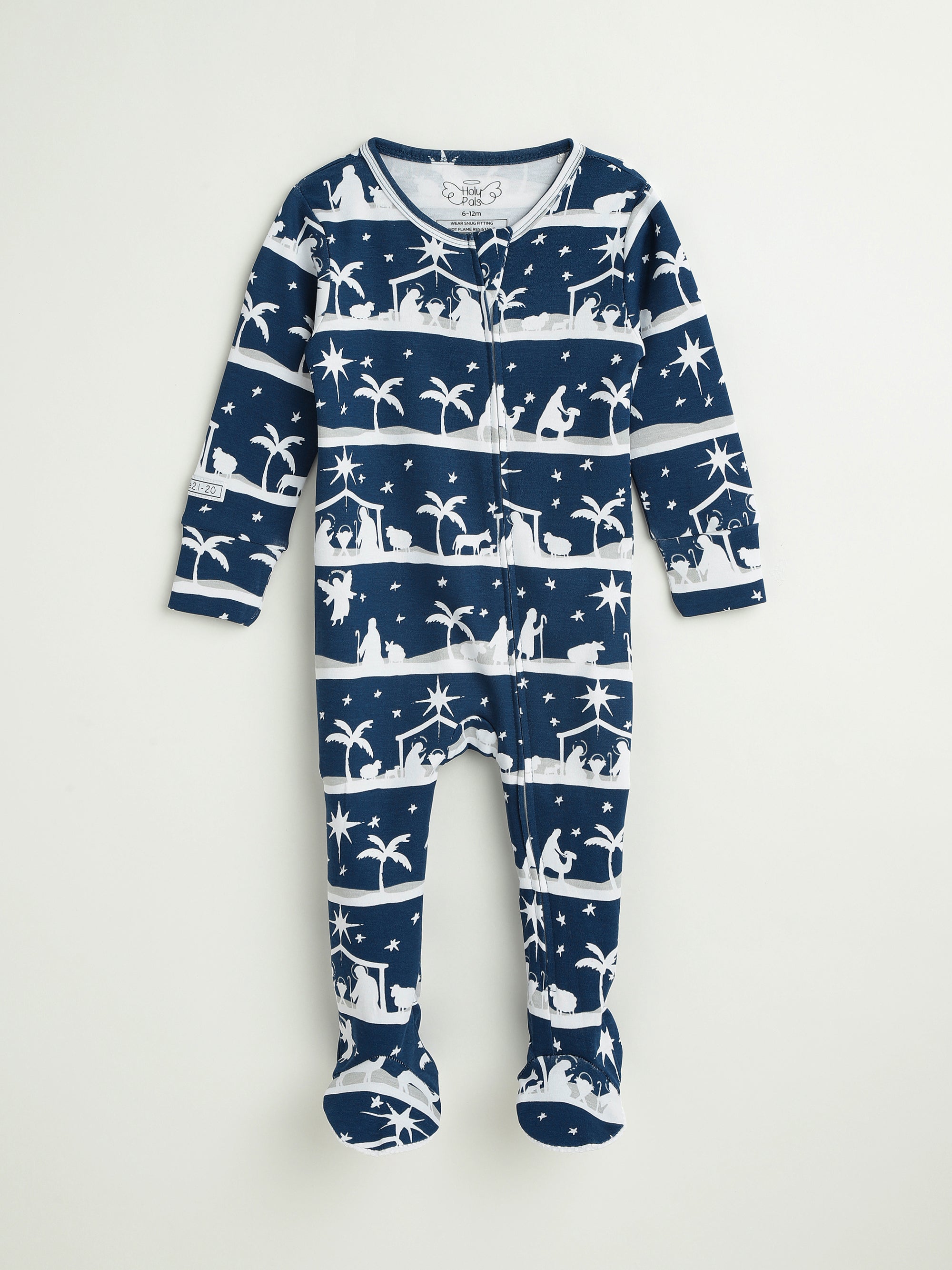 Starry Night Footed Onesie Cotton