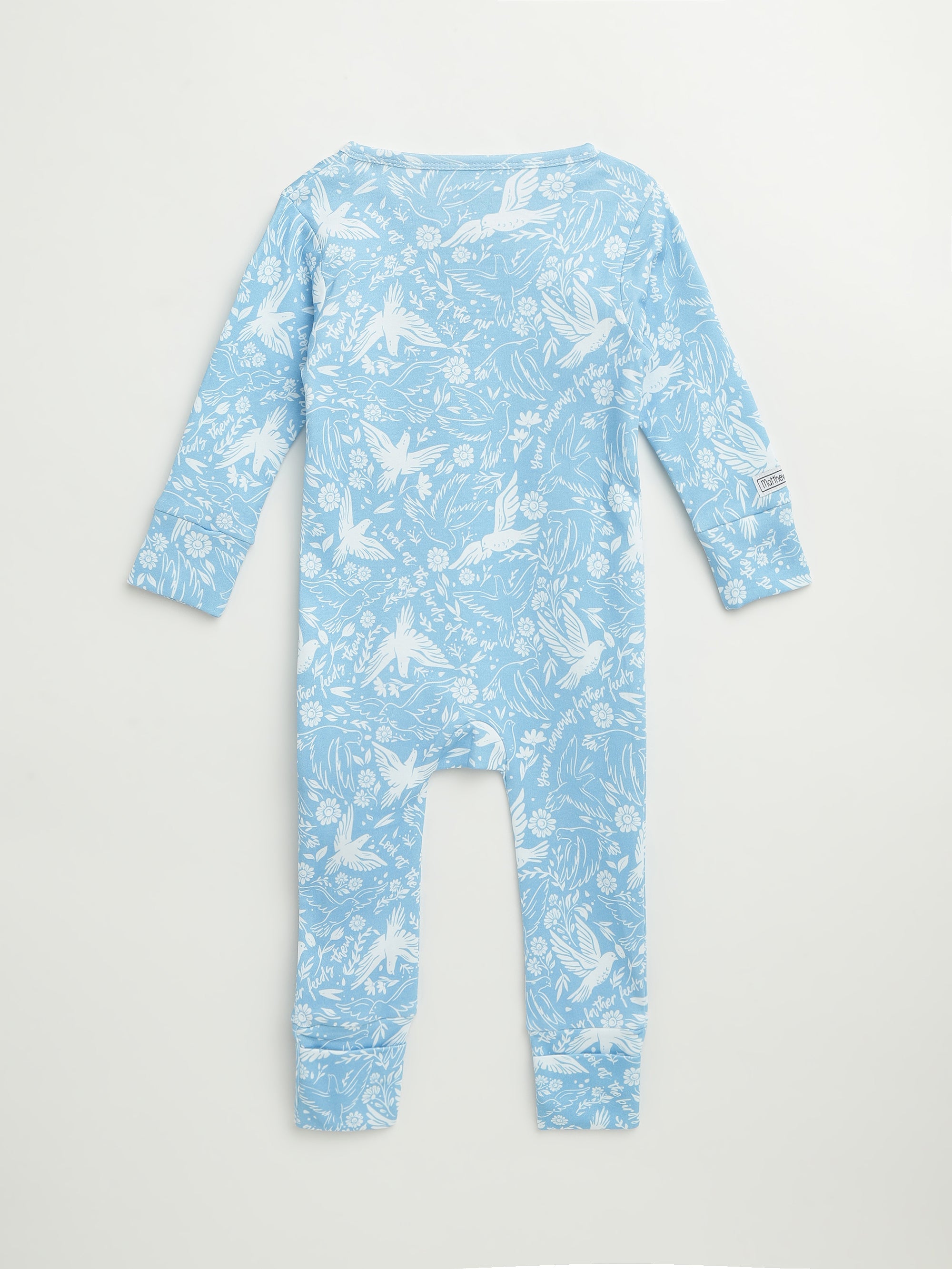 Birds Of The Air Footless Onesie Cotton