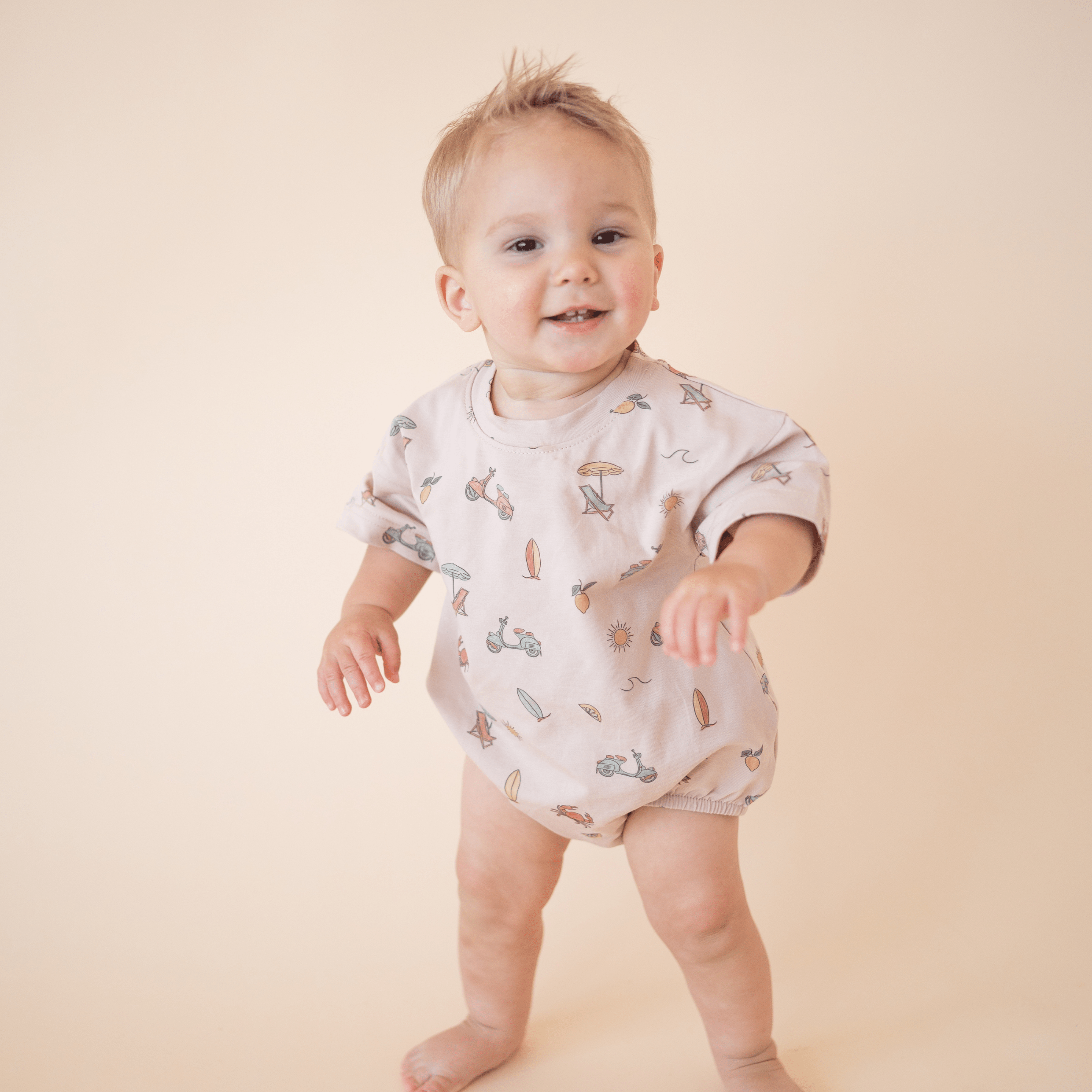 Organic Cotton Bubble Romper – Summer Vibes