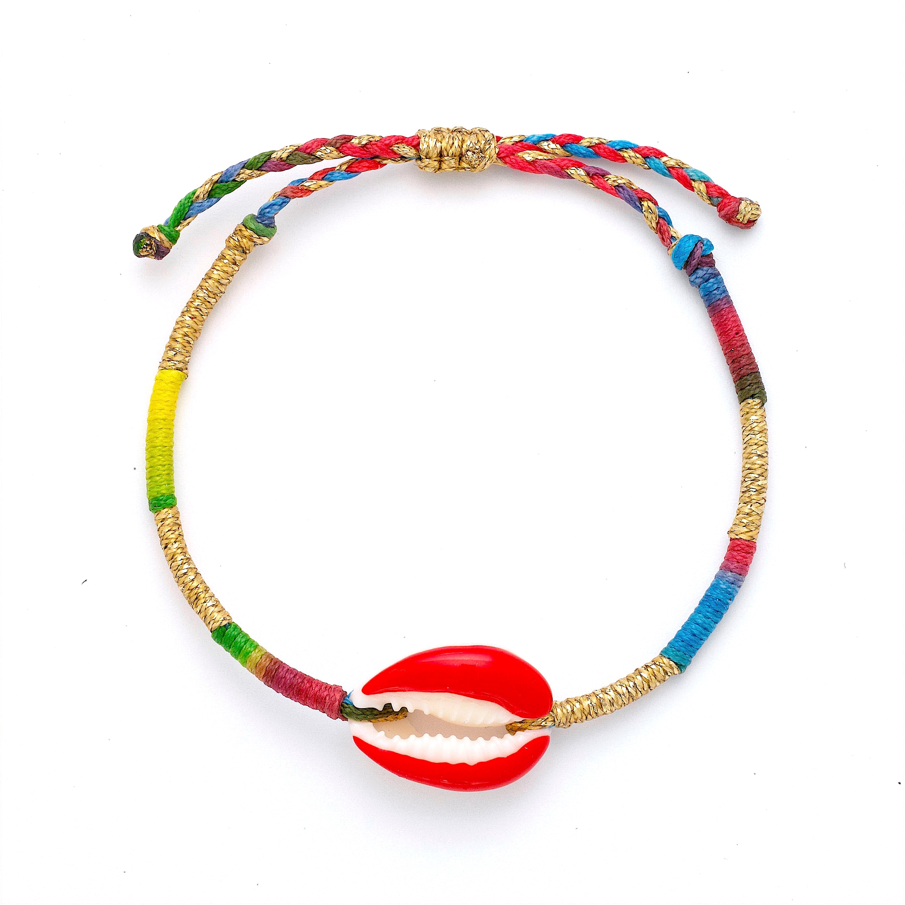 Red Candy Shell Bracelet