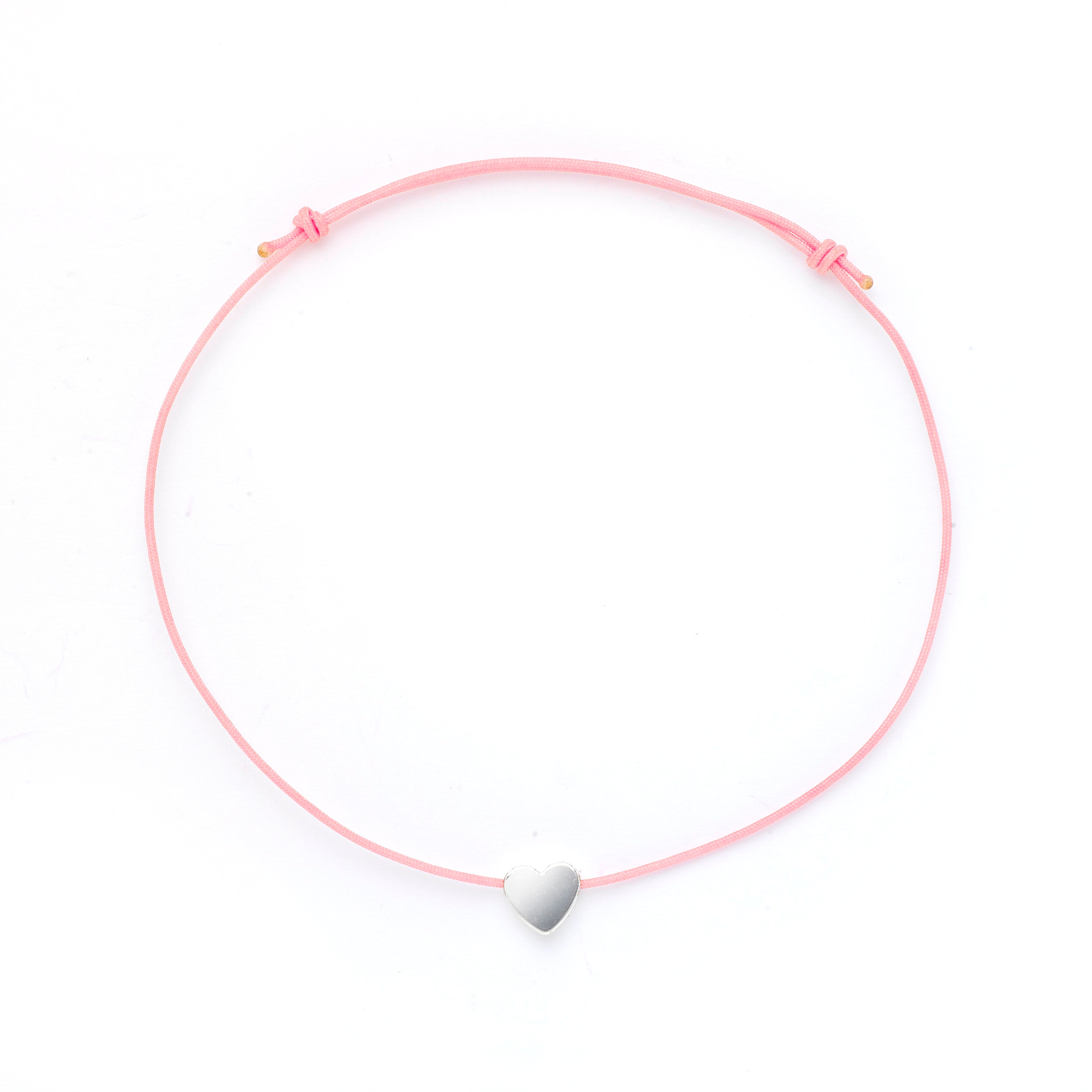 Silver Heart Hematite Charm Bracelet