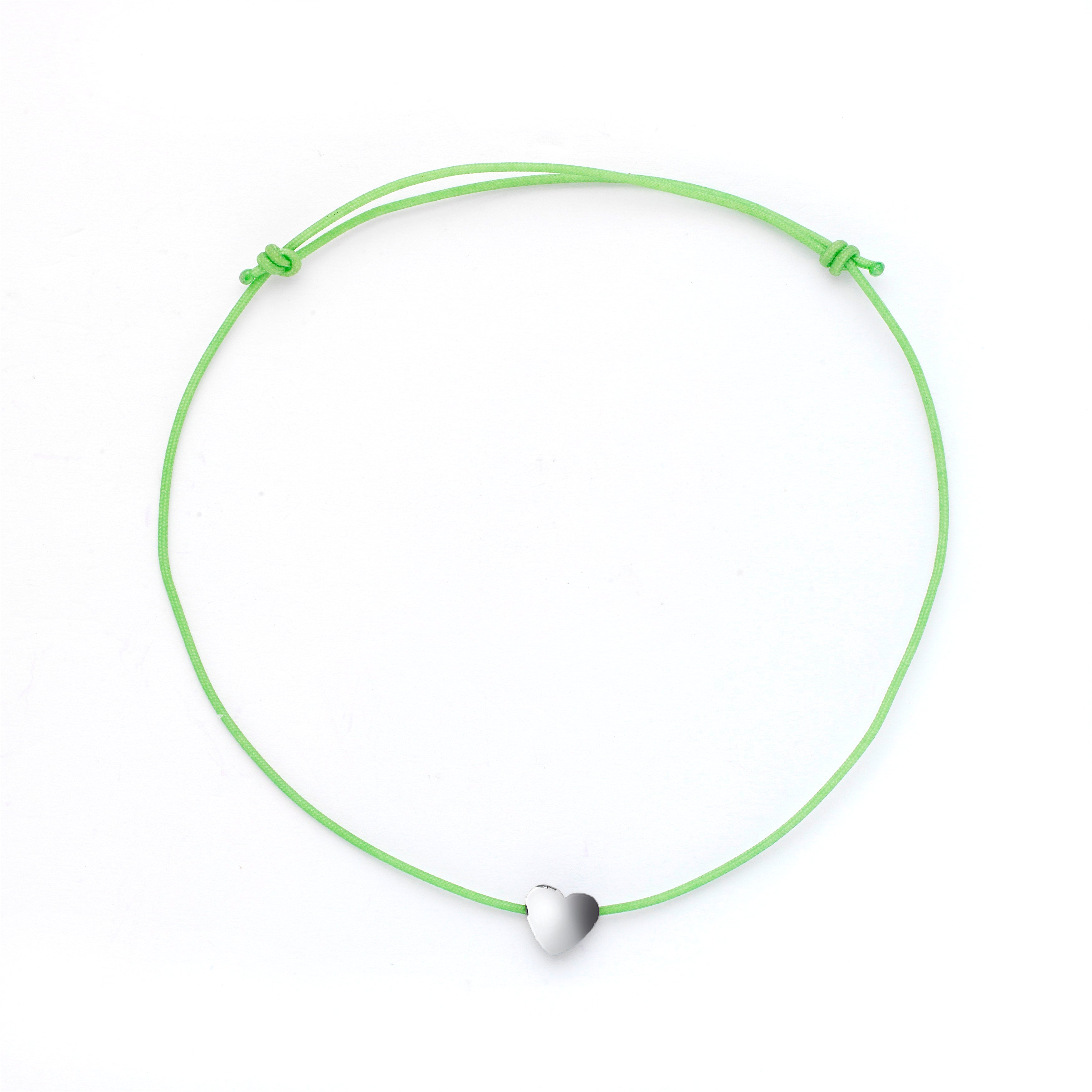 Silver Heart Hematite Charm Bracelet