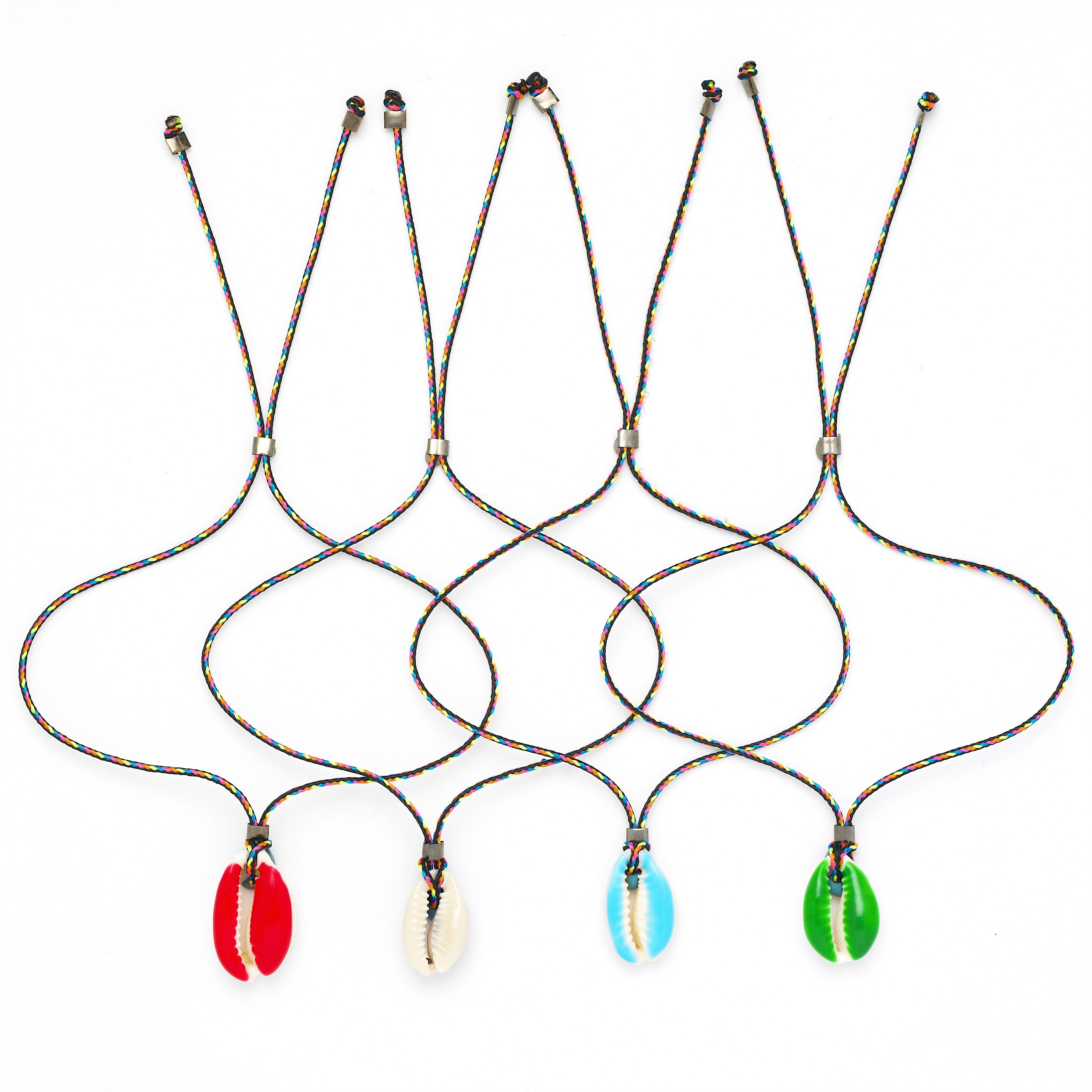 Neon Cowrie Shell Anklet