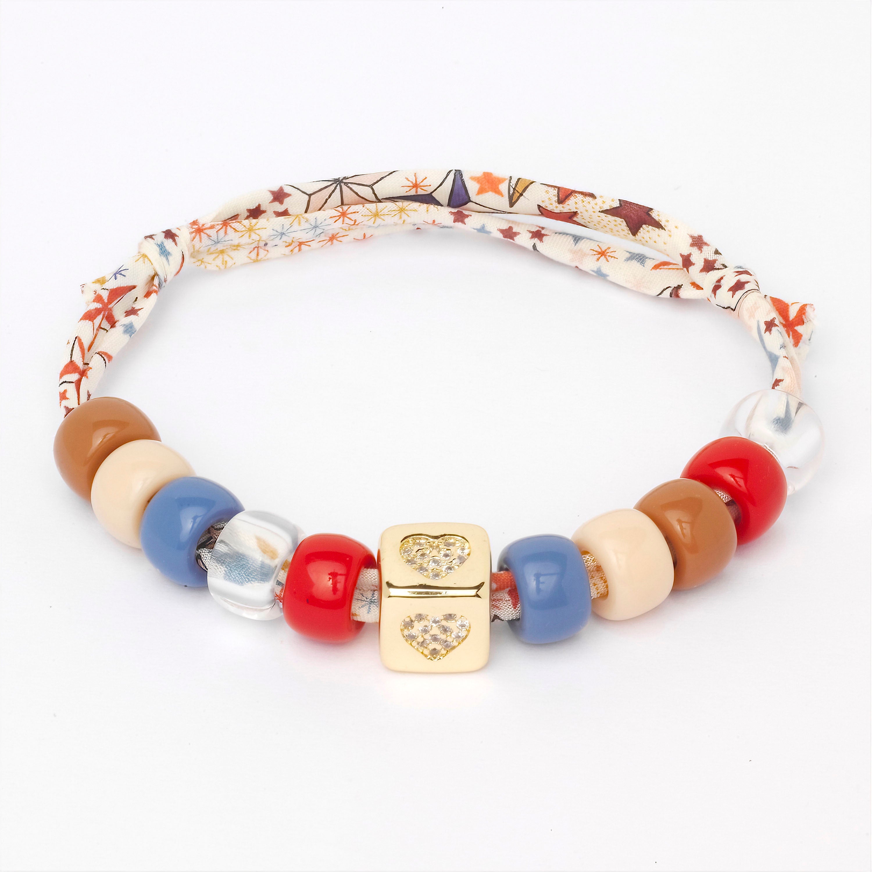 Le Catch X Oiya: Liberty Gold Heart Charm Bracelet