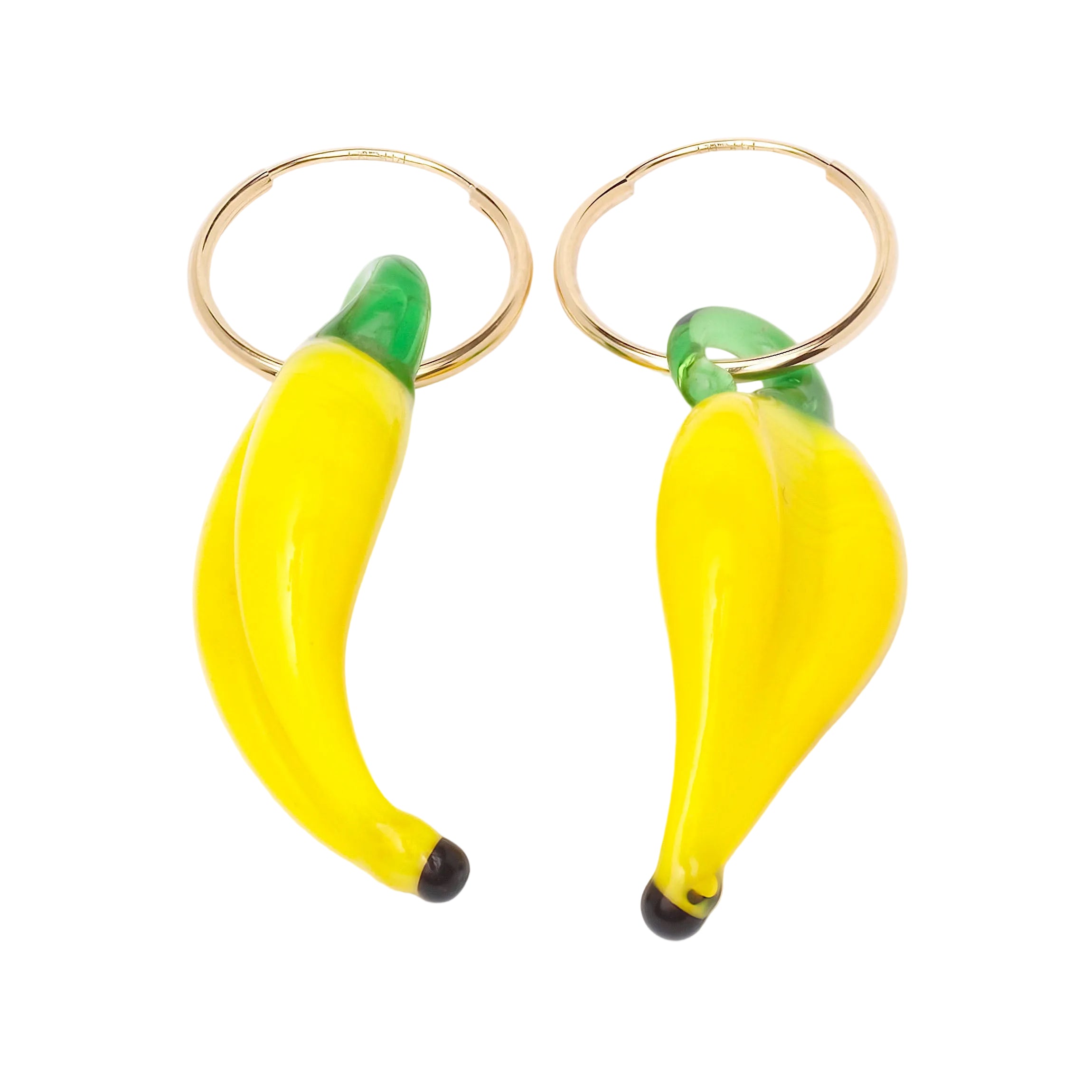 Banana Hoop Earrings