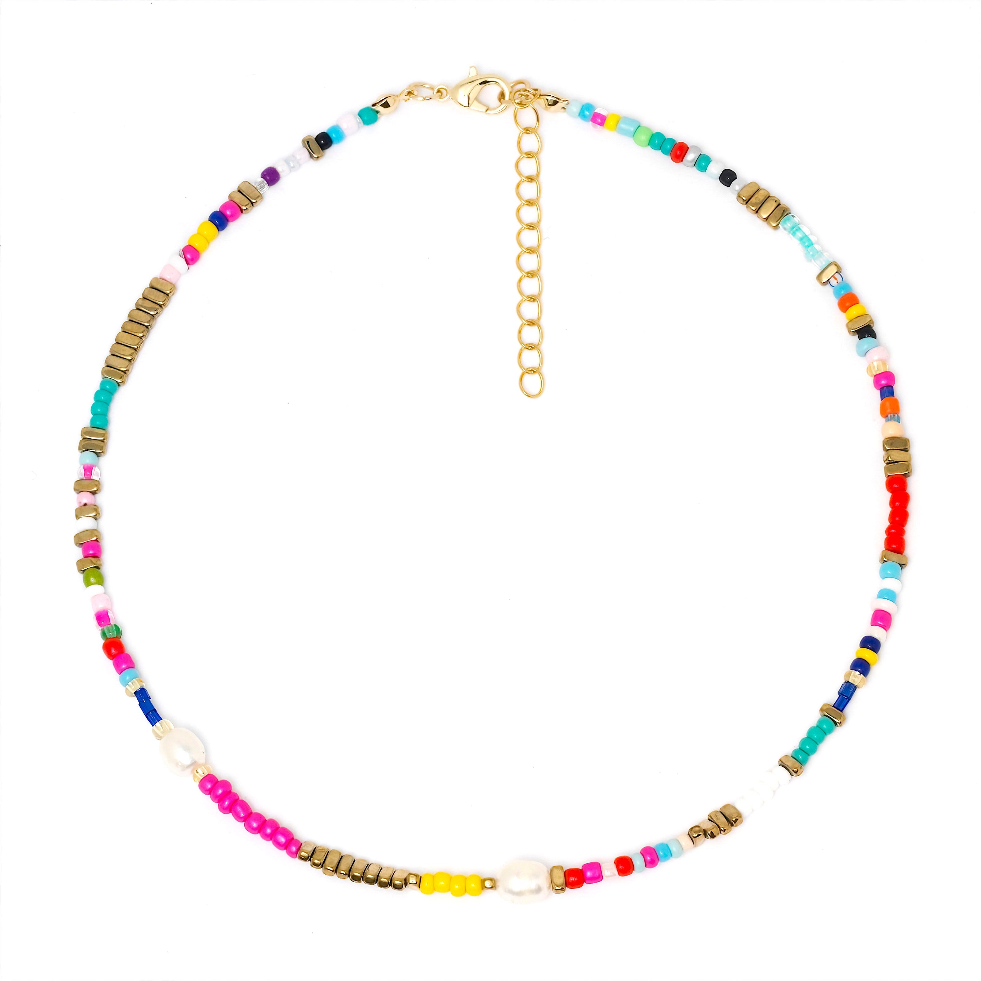 Mona Pearl Beaded Choker