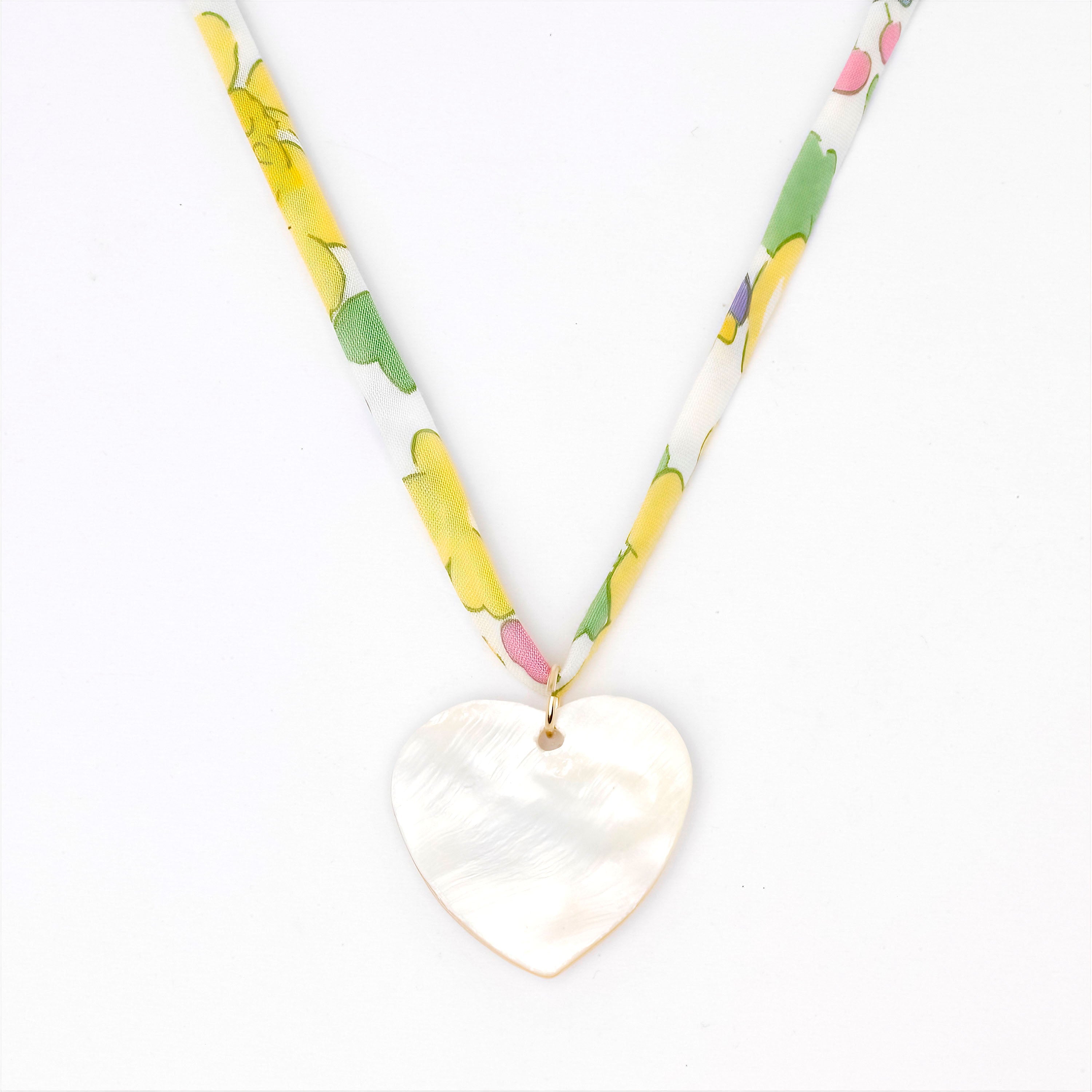 Liberty Mother Of Pearl Charm Necklace