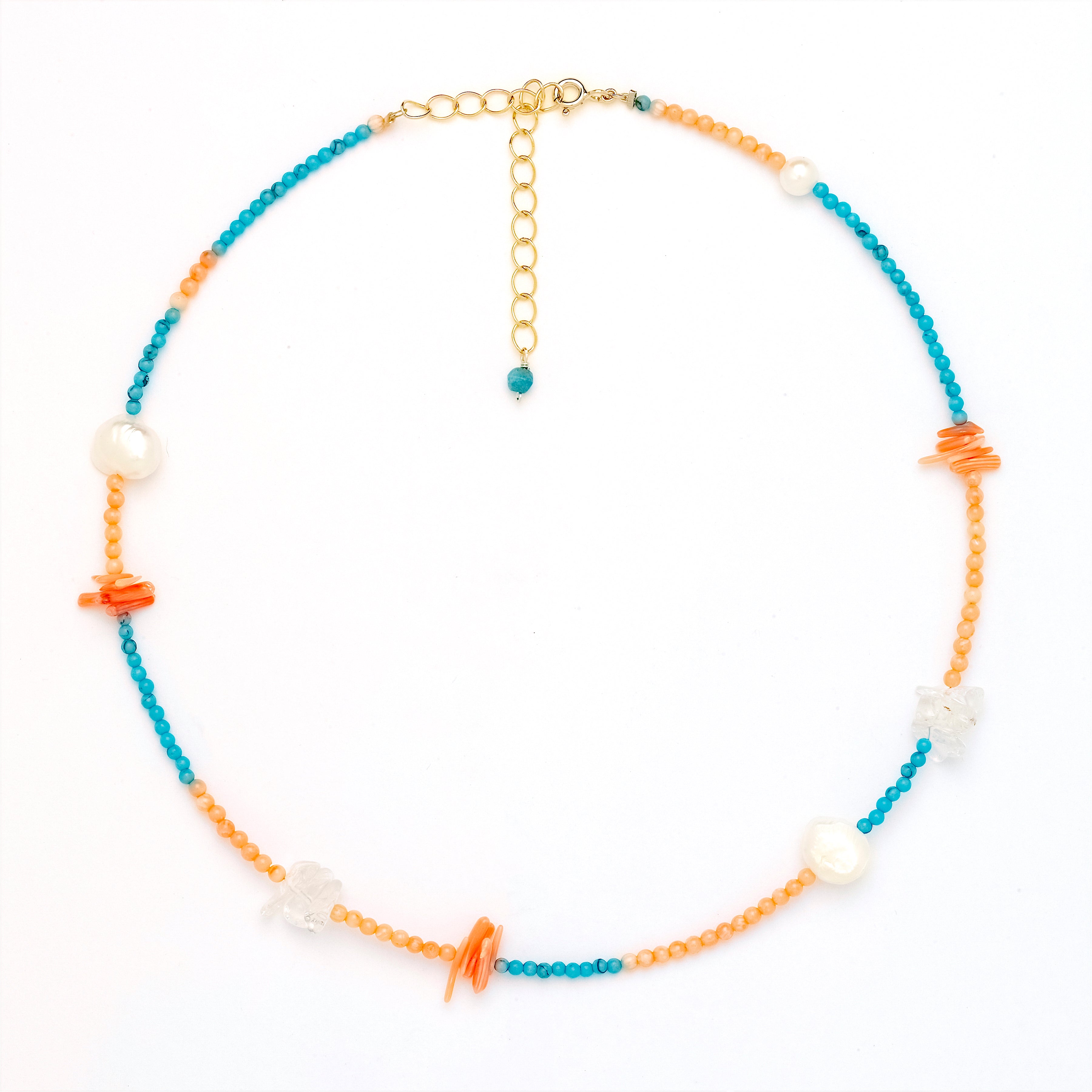 Miami Jagged Beaded Choker