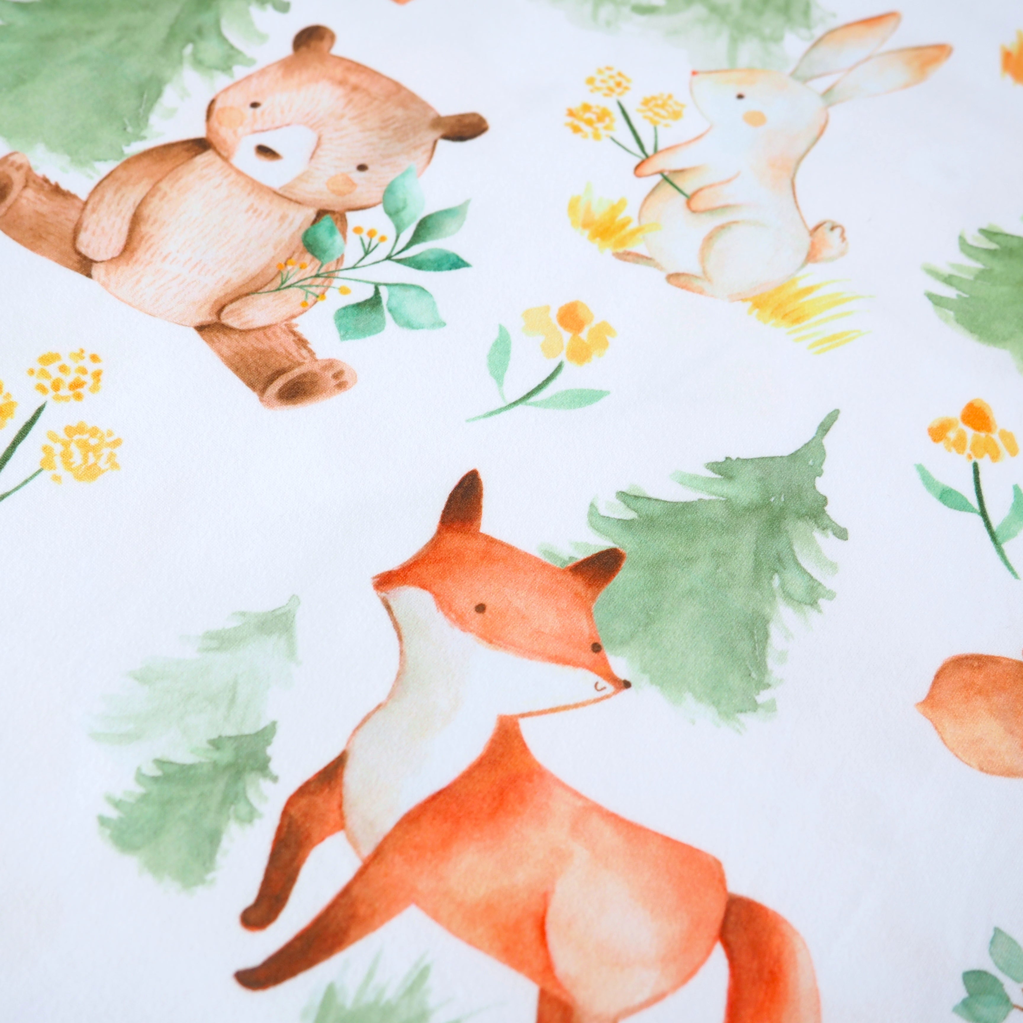 Forest Friends Fitted Crib Sheet