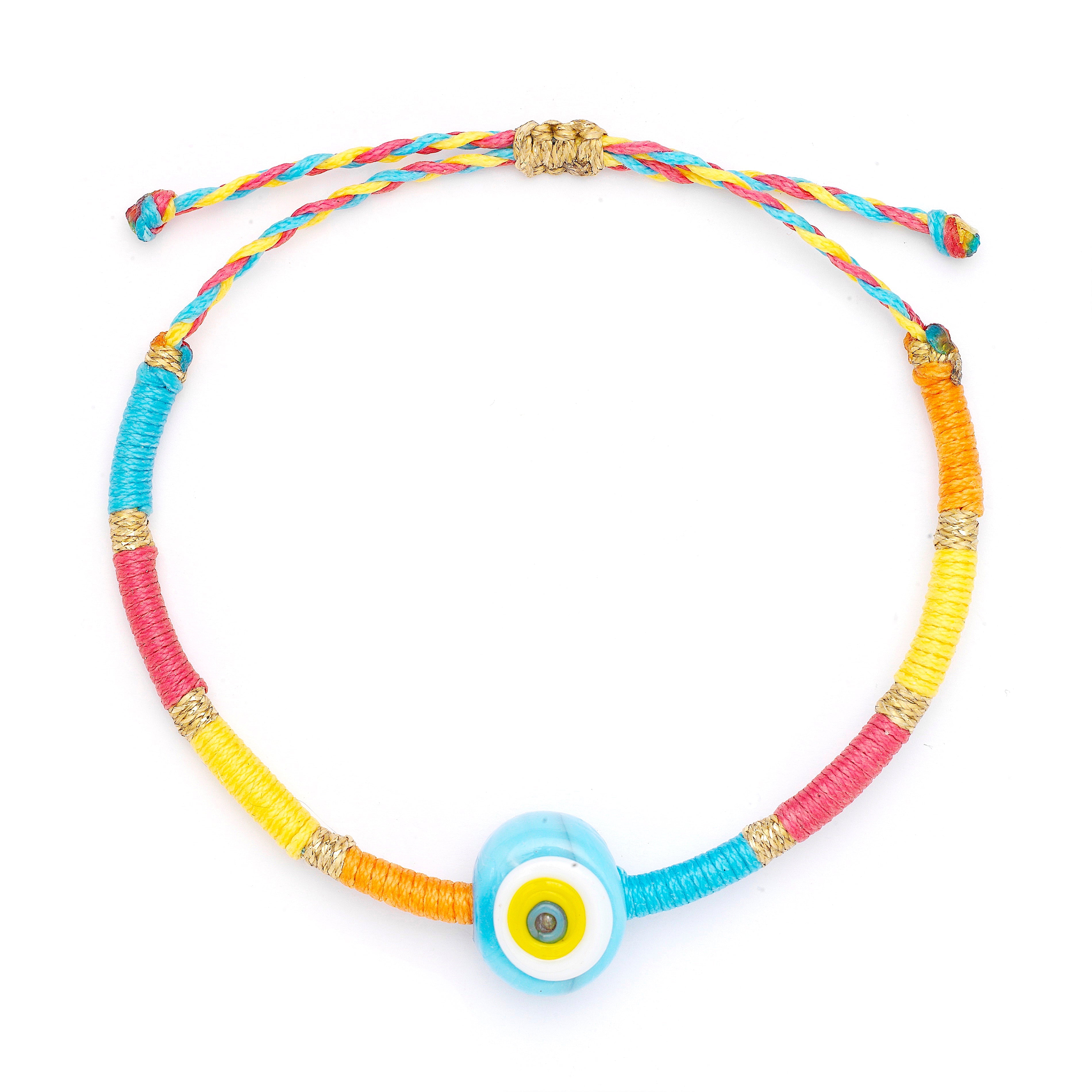Nicola Glass Evil Eye Bracelet