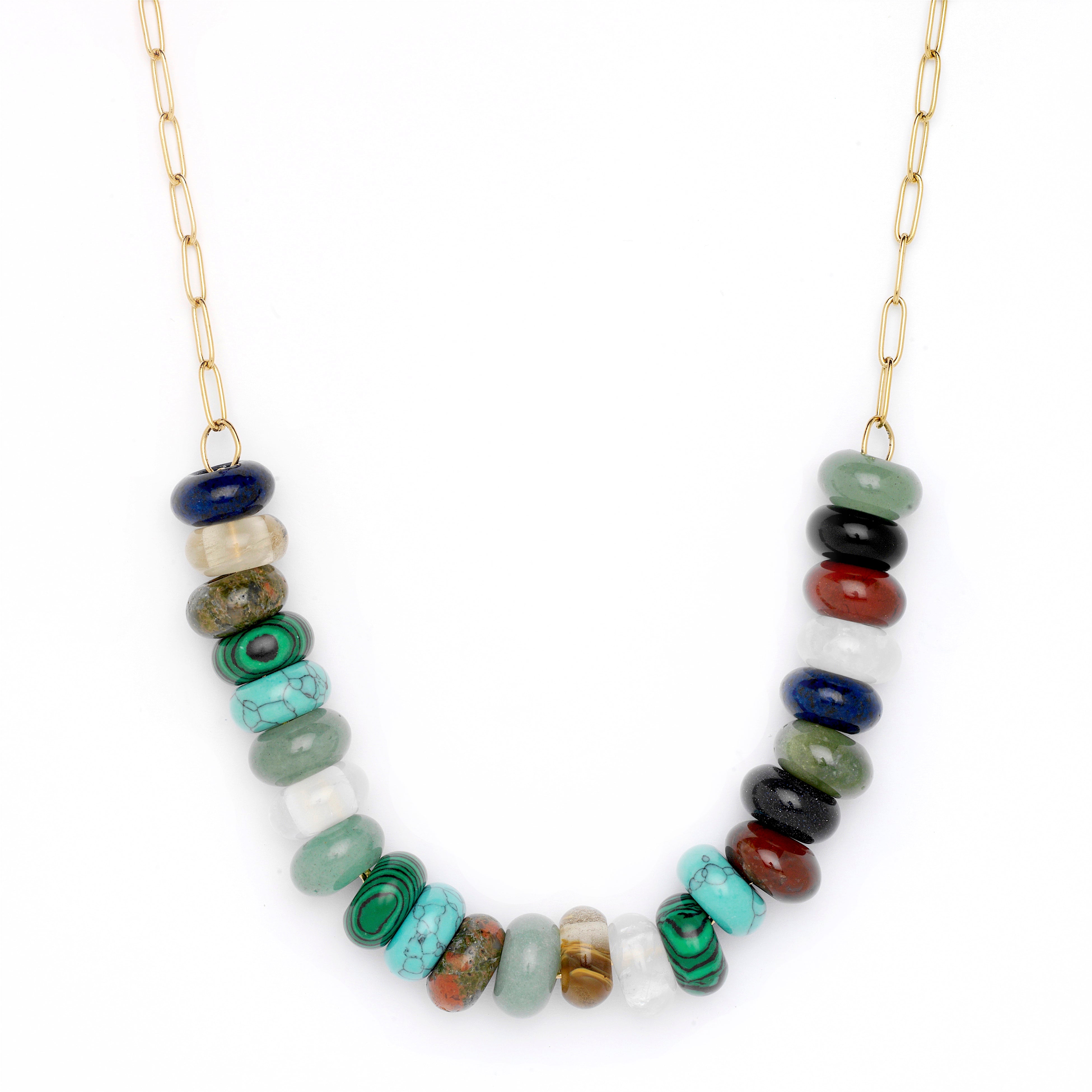 Elaine Gemstone Chain Necklace