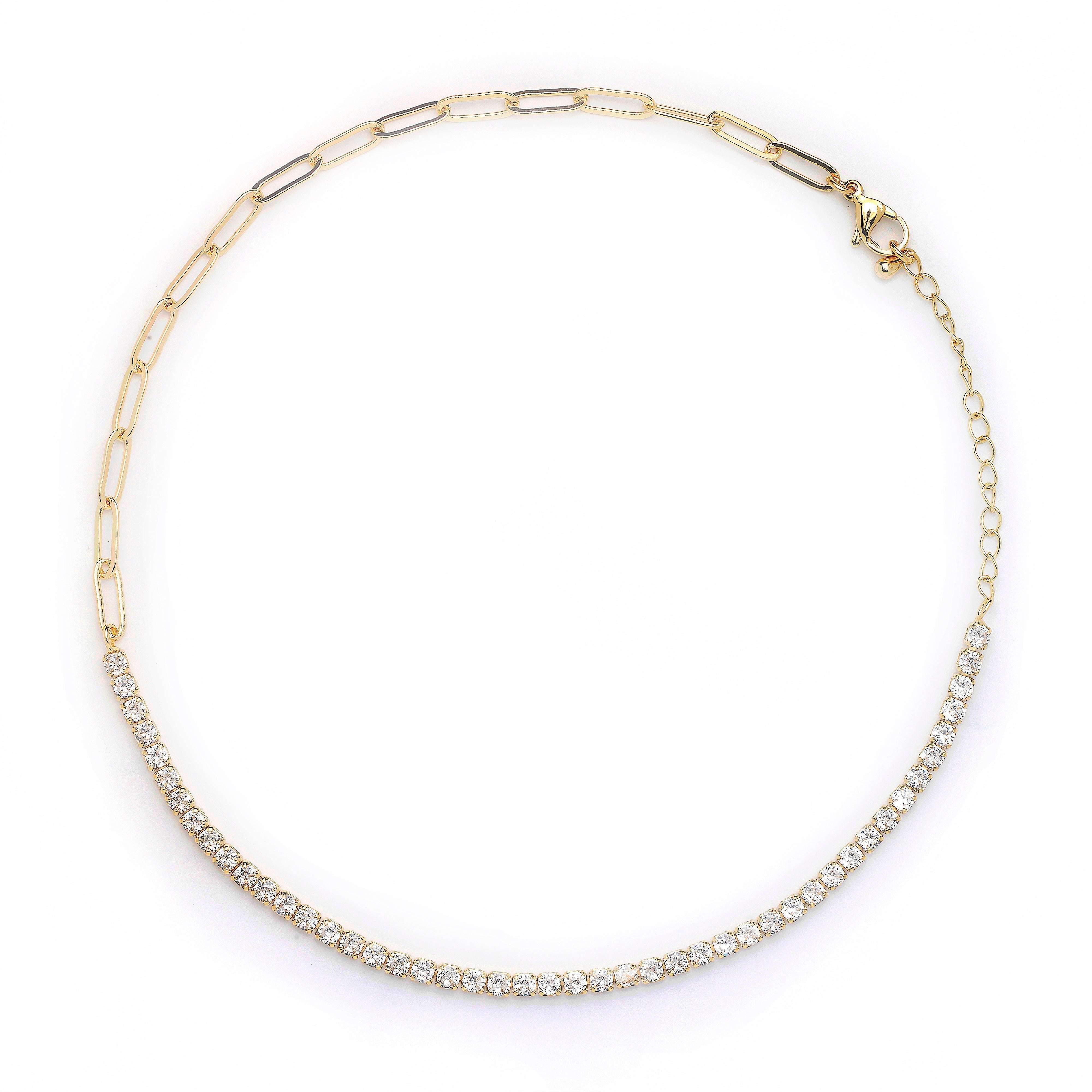 Jordyn Jewel & Chain Necklace