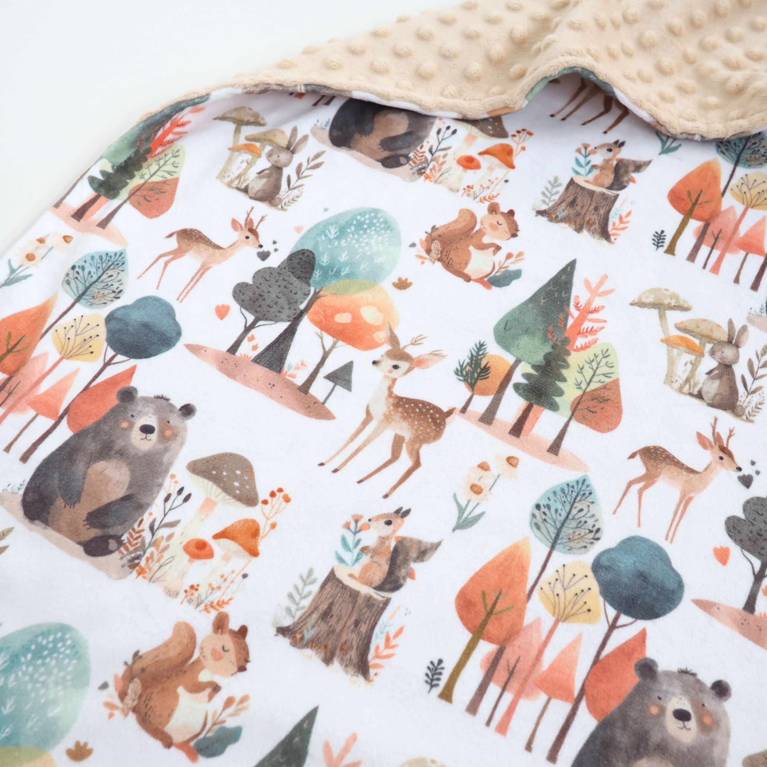 Baby & Toddler Minky Blanket -enchanted Forest