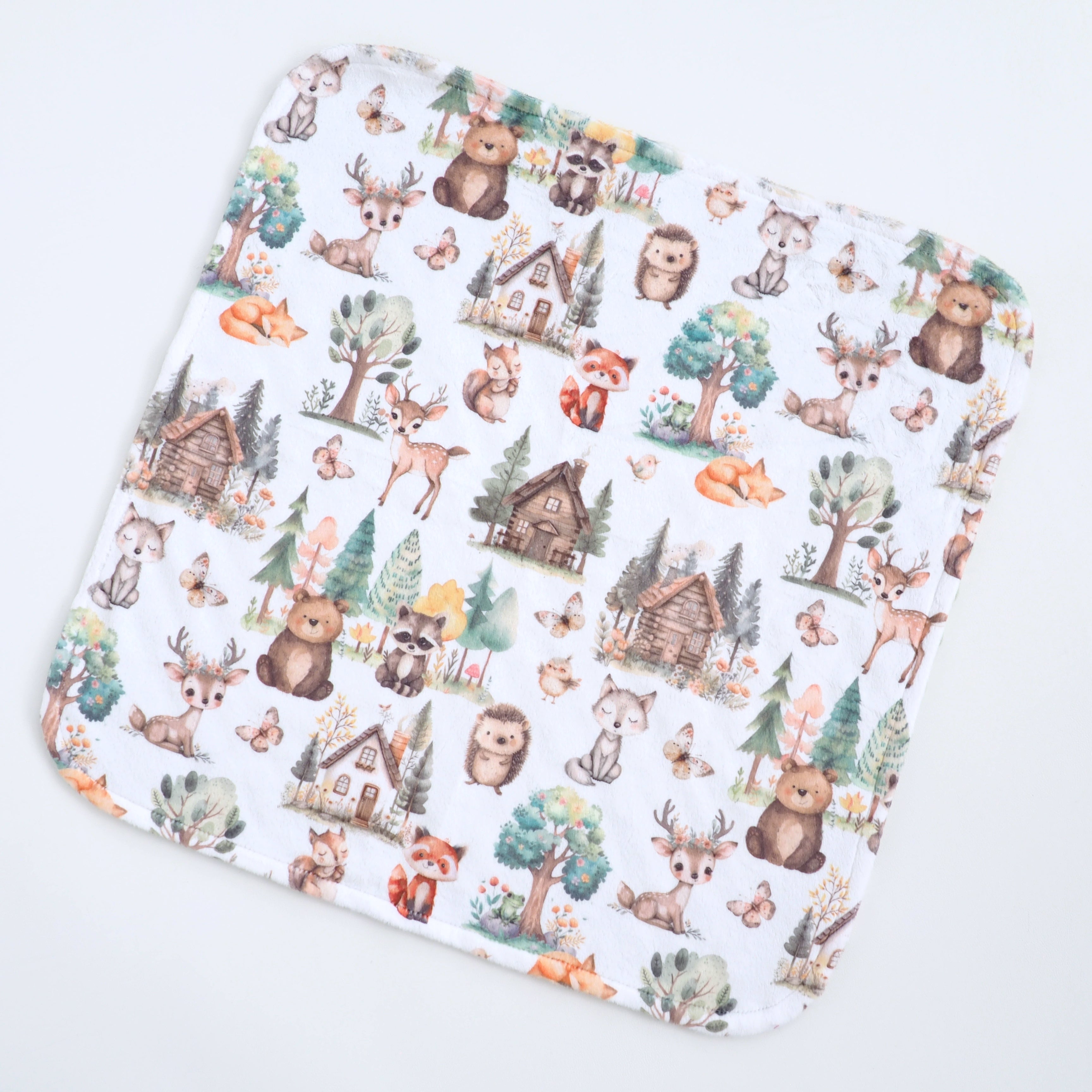 Mini Minky Blanket Woodsy Woodland
