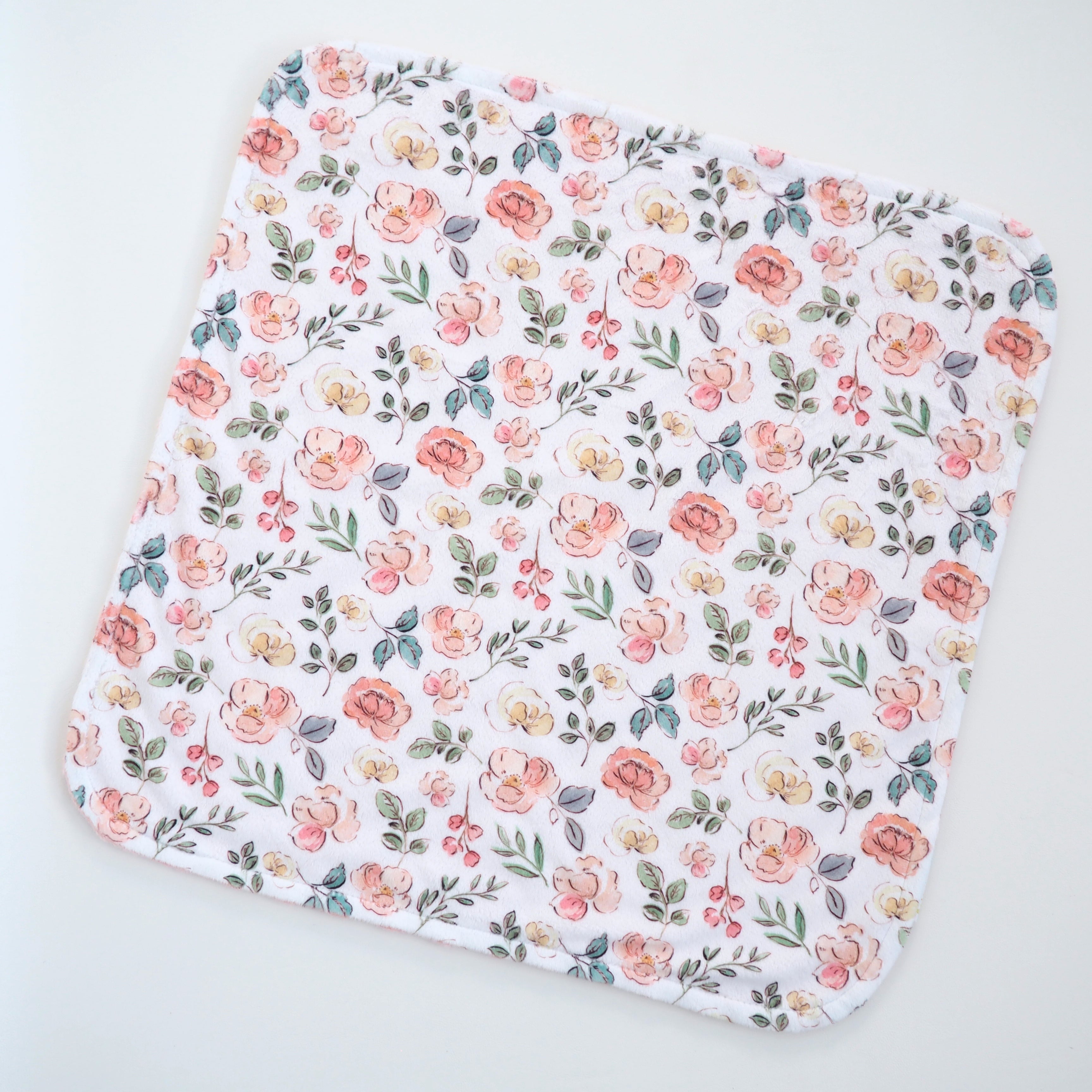 Mini Minky Blanket Blushing Garden