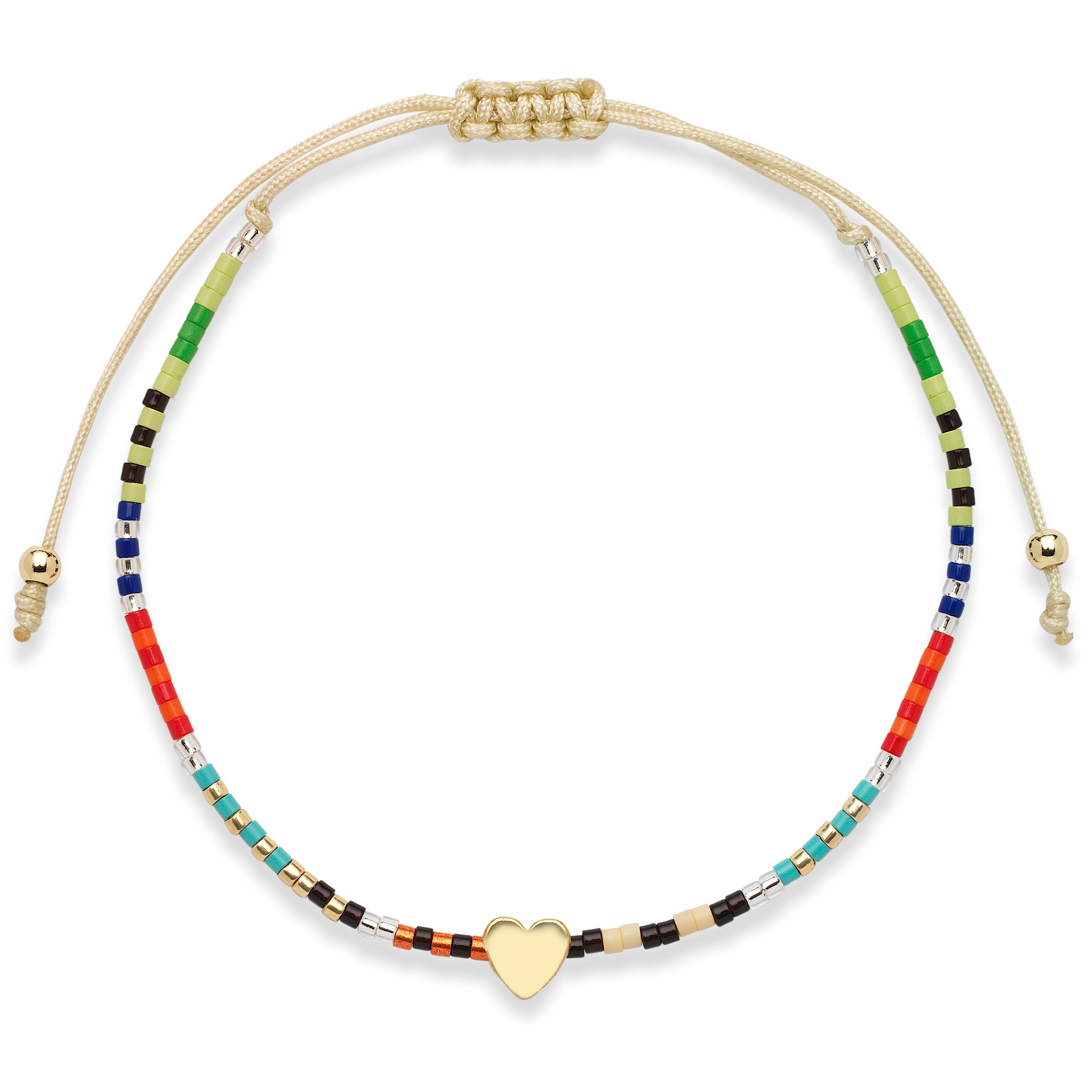 Lori Gold Heart Hematite Bracelet