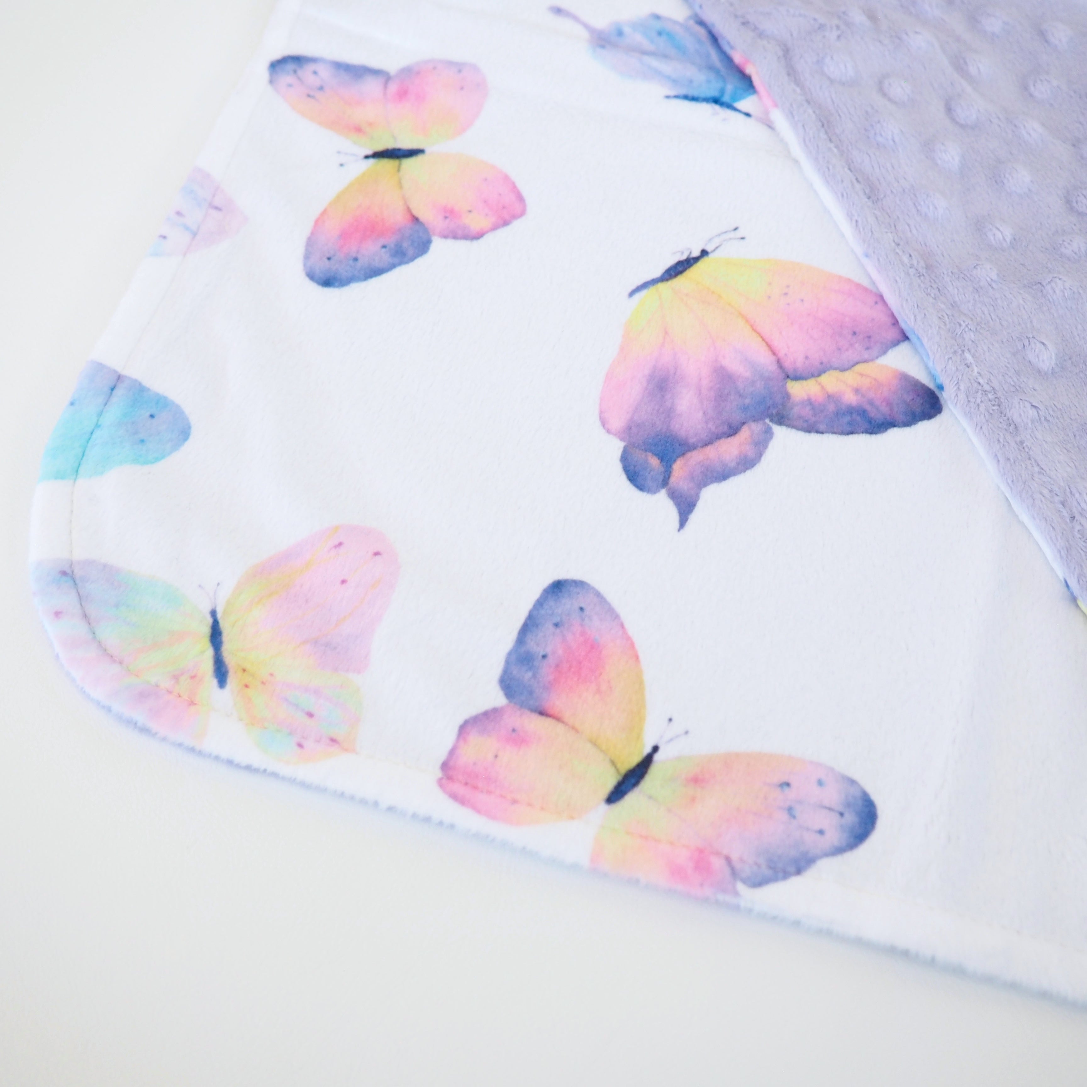 Mini Minky Blanket Butterfly