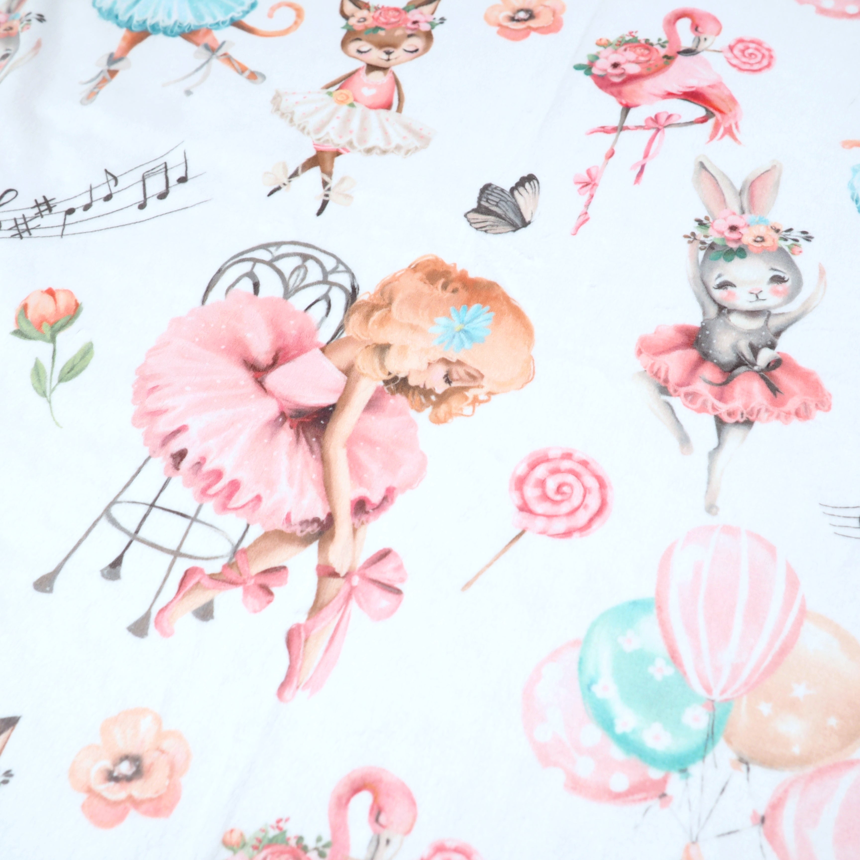 Ballerinas Minky Baby Blanket
