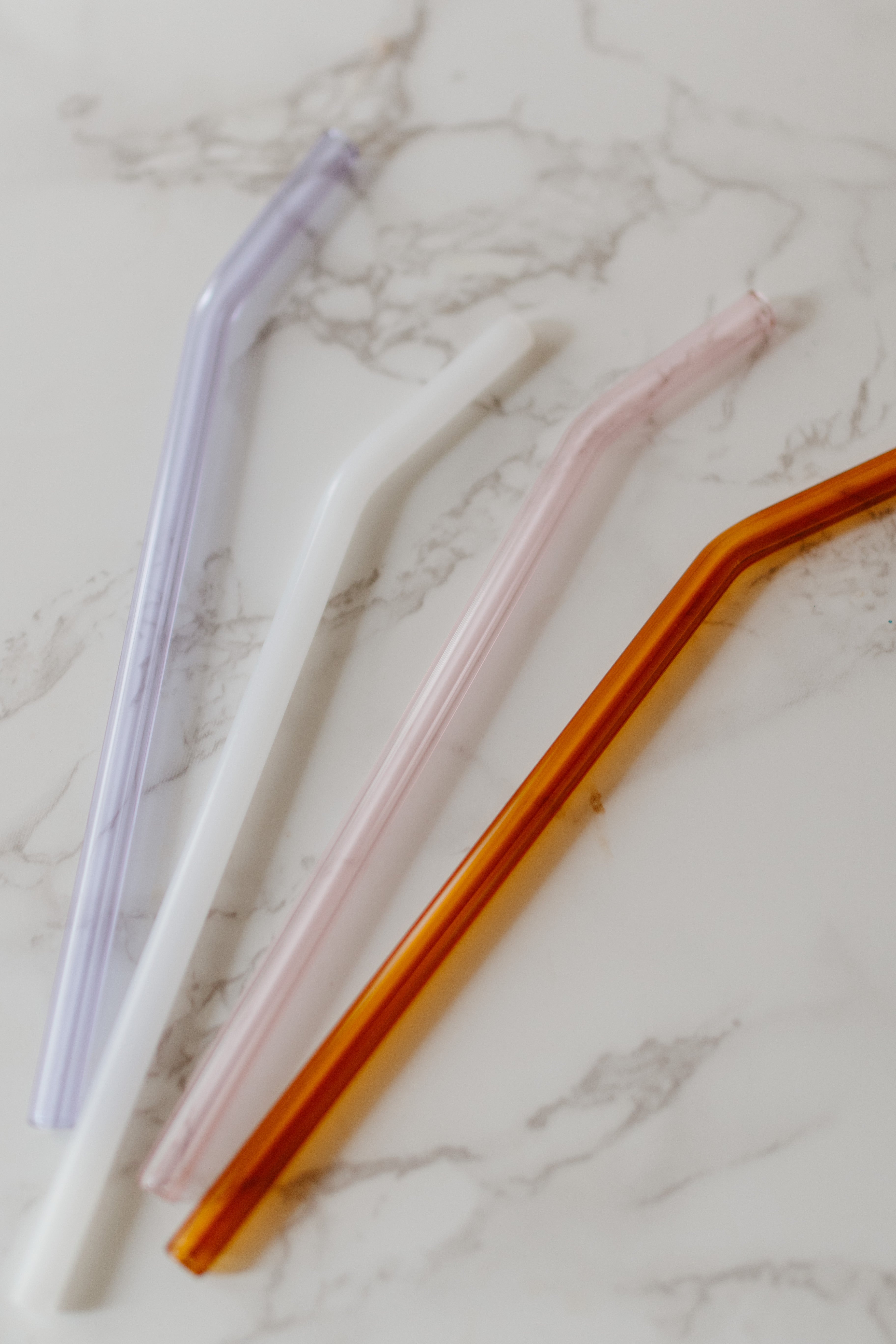 Glass Straw Pack - 4 Colors