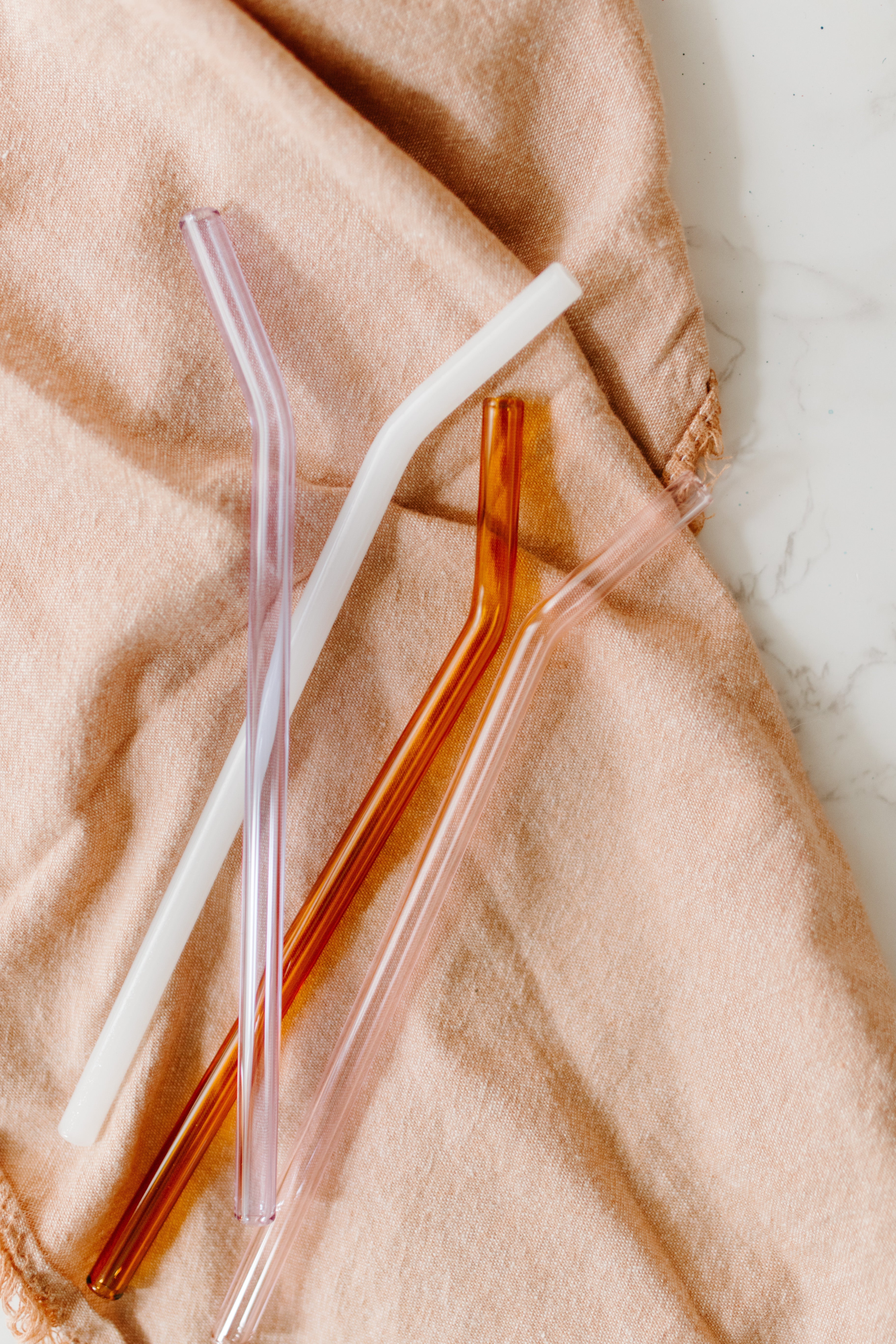 Glass Straw Pack - 4 Colors