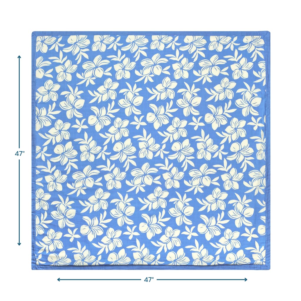 Plumeria Dreams Baby Quilt