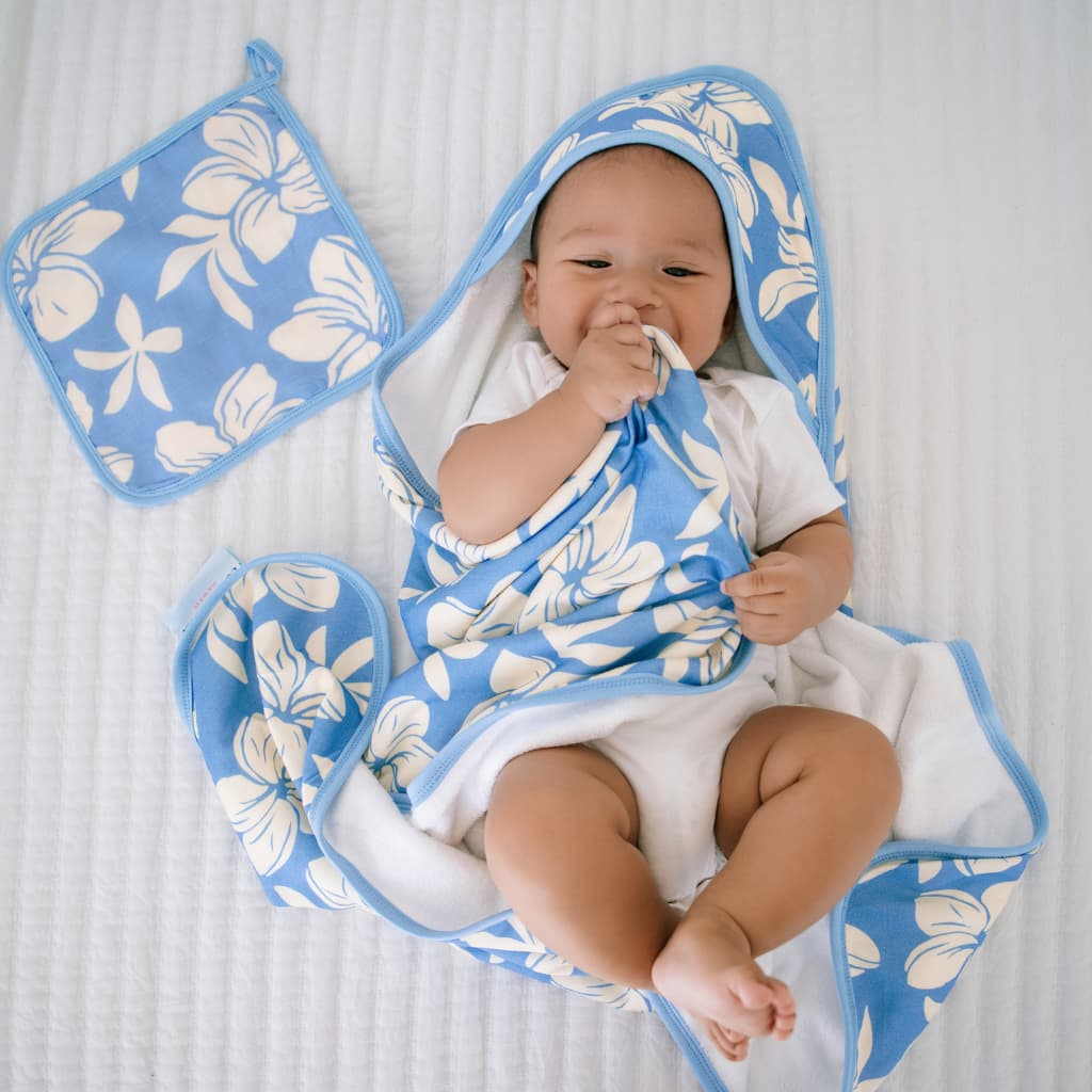 Plumeria Dreams Hooded Towel Set
