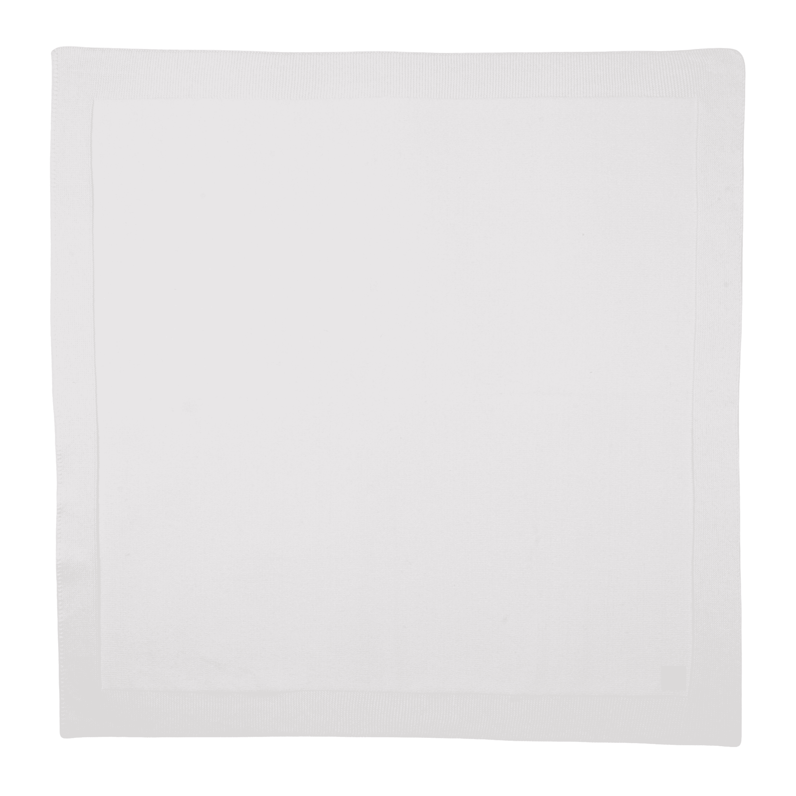 Petit Sweeny | Baby White Organic Cotton Knit Blanket