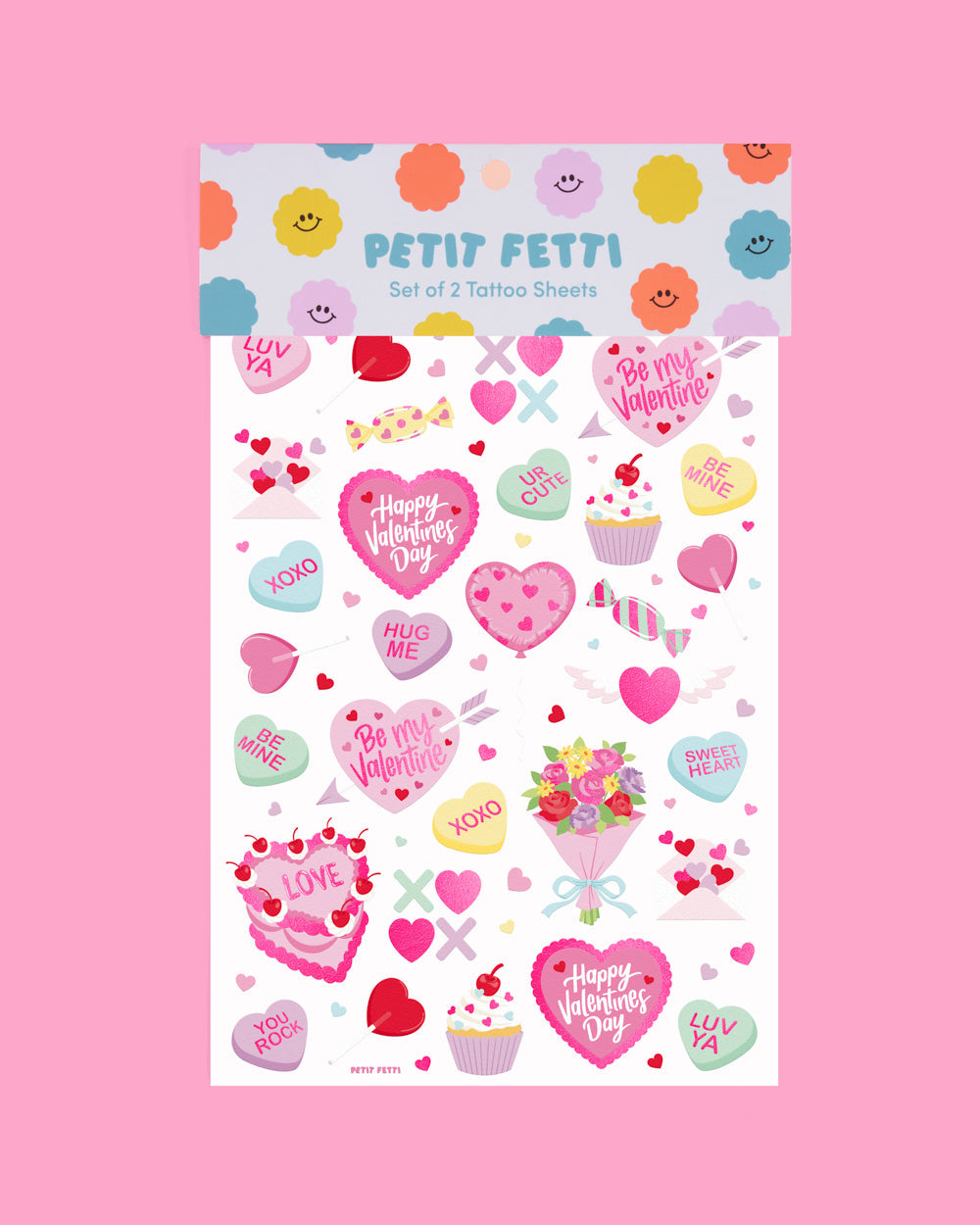 Be Mine Tats - 60 Foil Temporary Tattoos