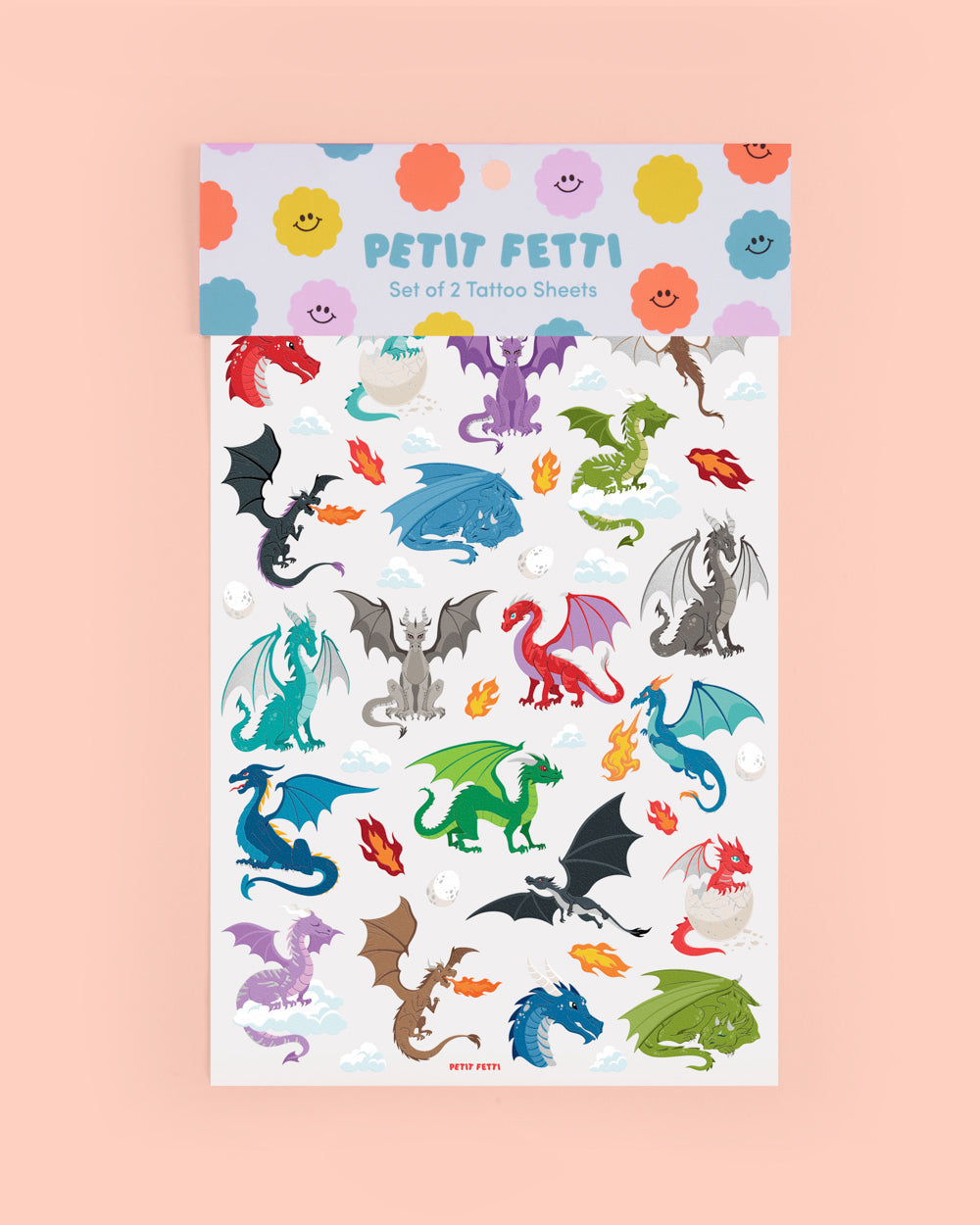 Fire Breather Tats - 40 Foil Temporary Tattoos