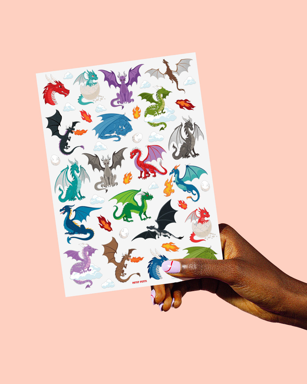 Fire Breather Tats - 40 Foil Temporary Tattoos