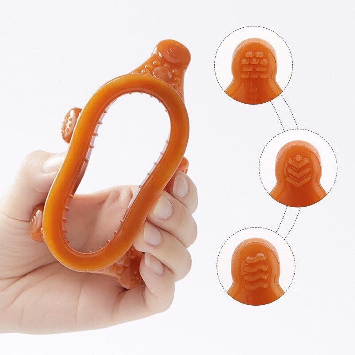 Haakaa Silicone Crown Teether 1 Pk - Amber